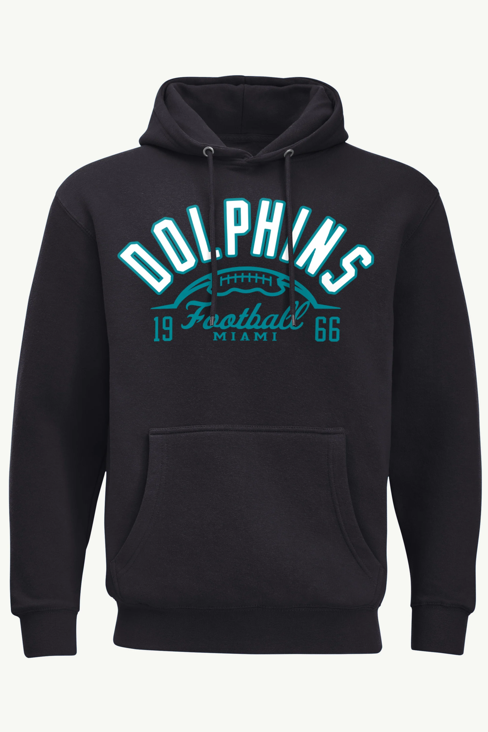 MENS MIAMI DOLPHINS HALF BALL HOODIE