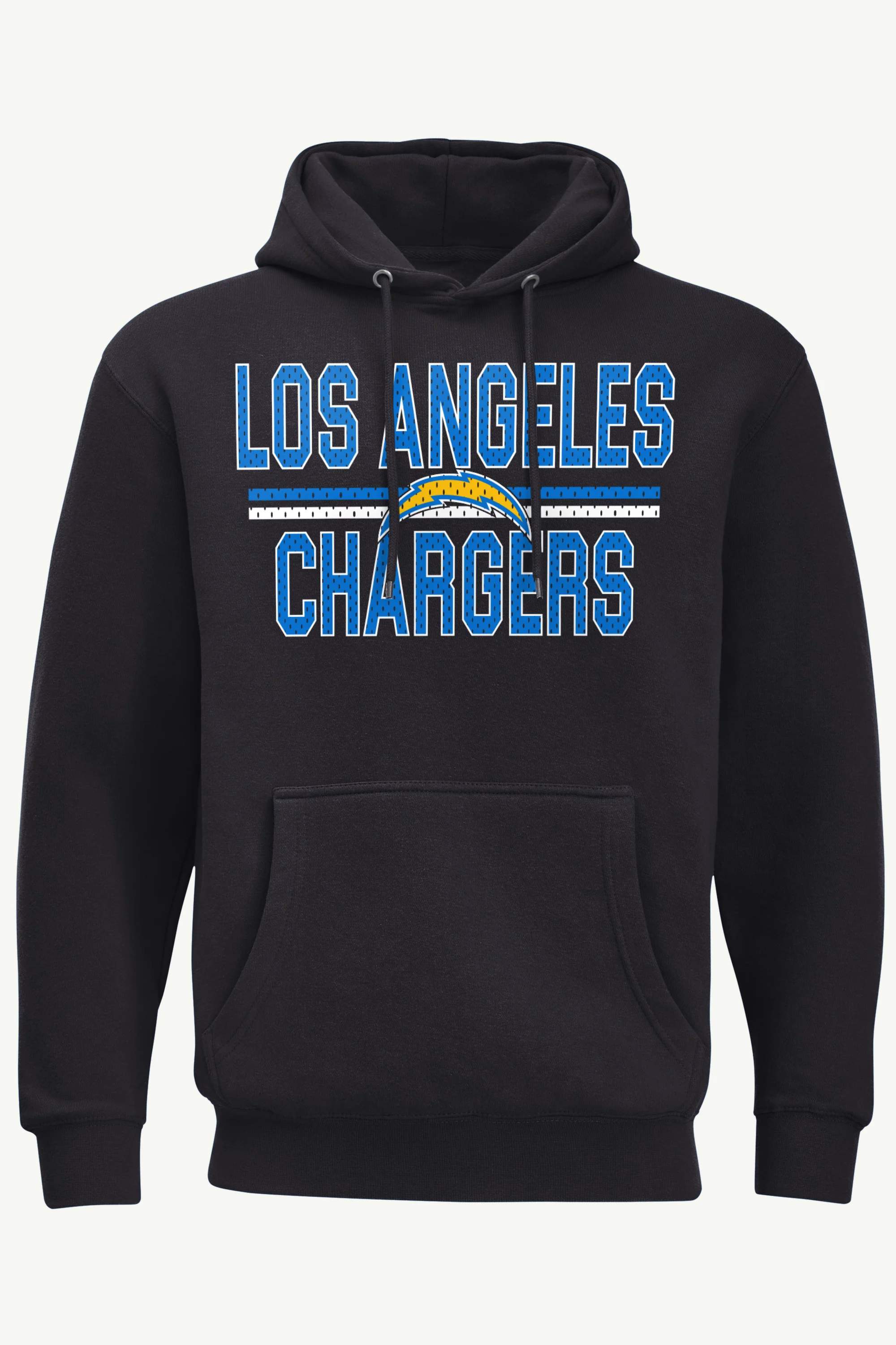 MENS LOS ANGELES CHARGERS MESH LOOK HOODIE