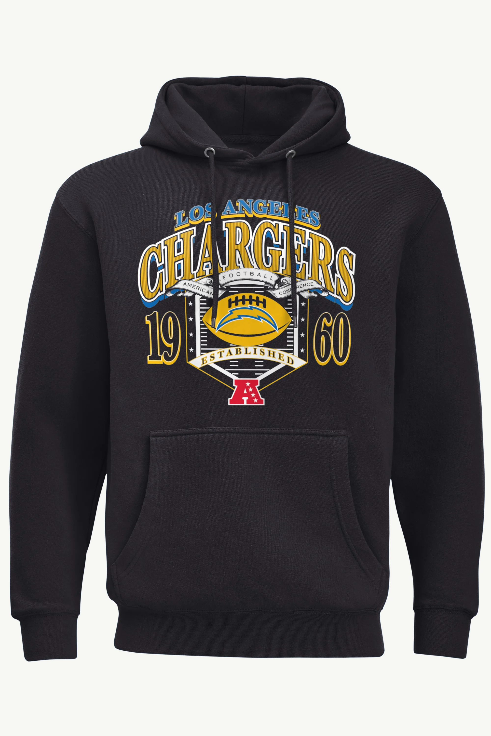 MENS LOS ANGELES CHARGERS 80s INSPIRED FIELD HOODIE