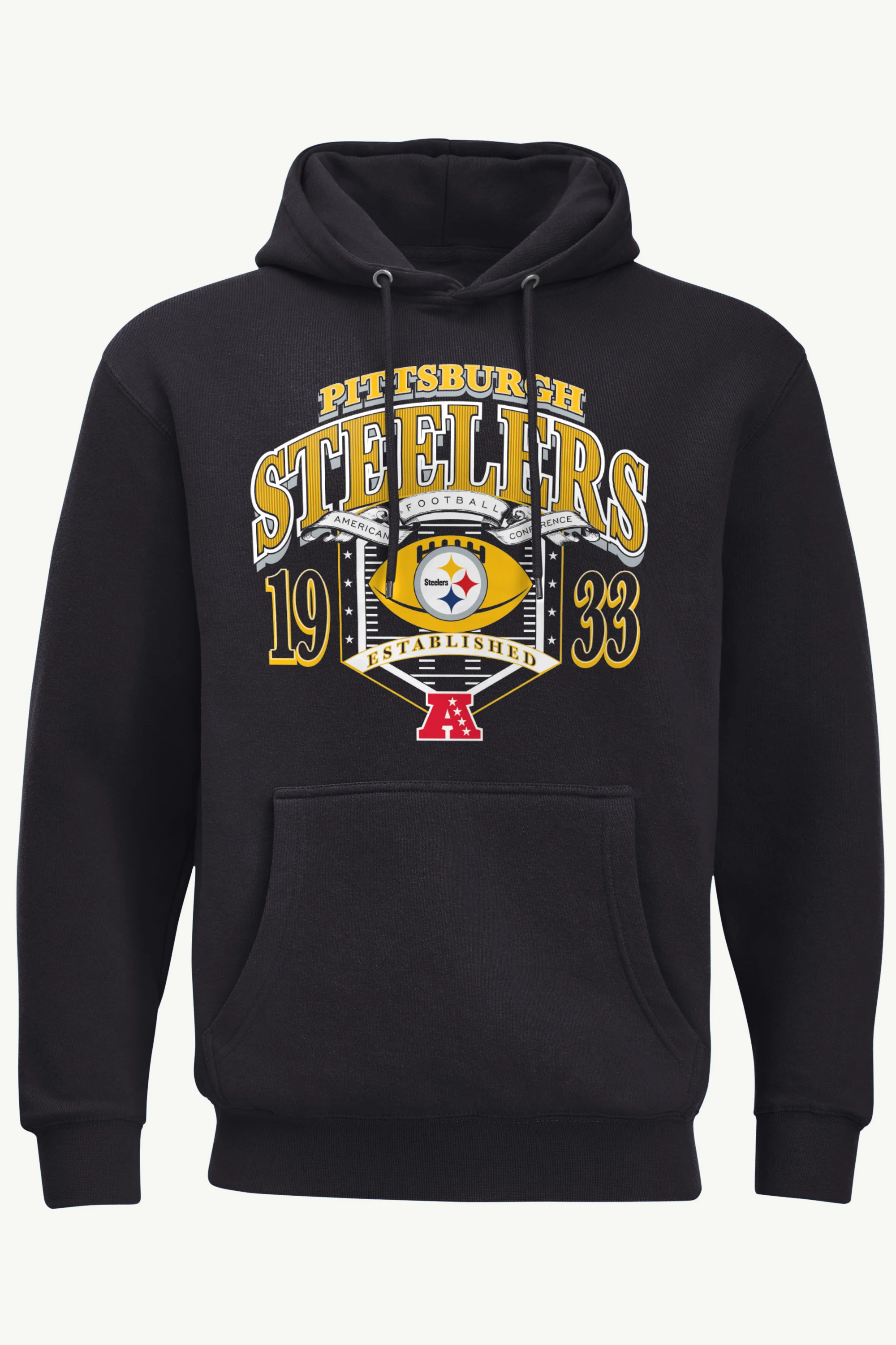 MENS PITTSBURGH STEELERS 80s INSPIRED FIELD HOODIE