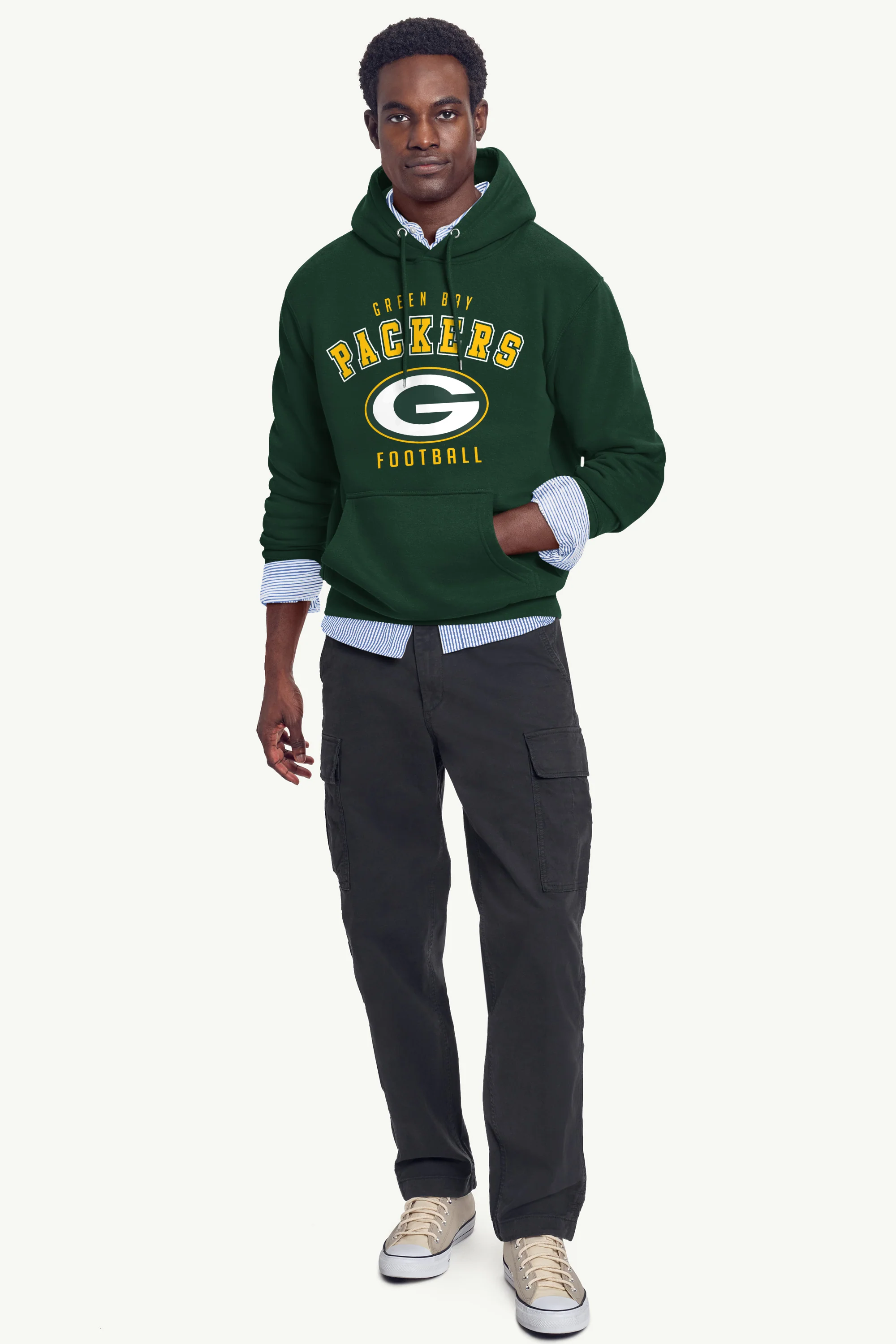 MENS GREEN BAY PACKERS HOODIE - Image 3