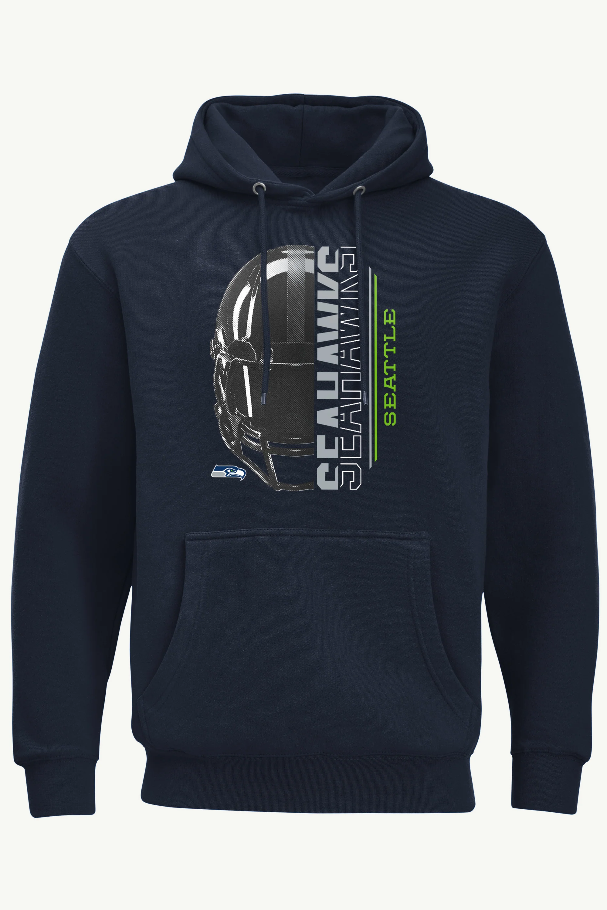 MENS SEATTLE SEAHAWKS HALF HELMET HOODIE