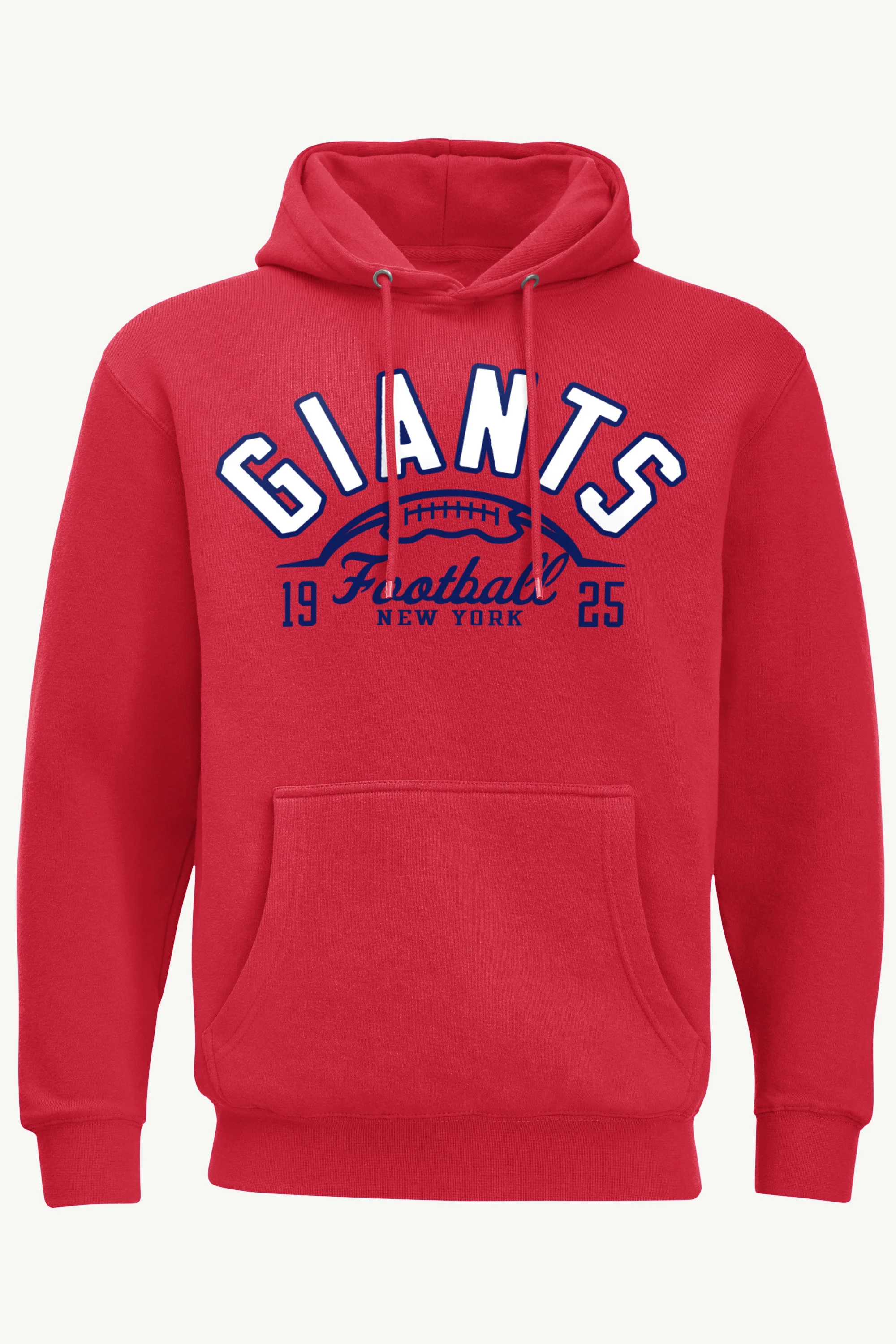 MENS NEW YORK GIANTS HALF BALL HOODIE