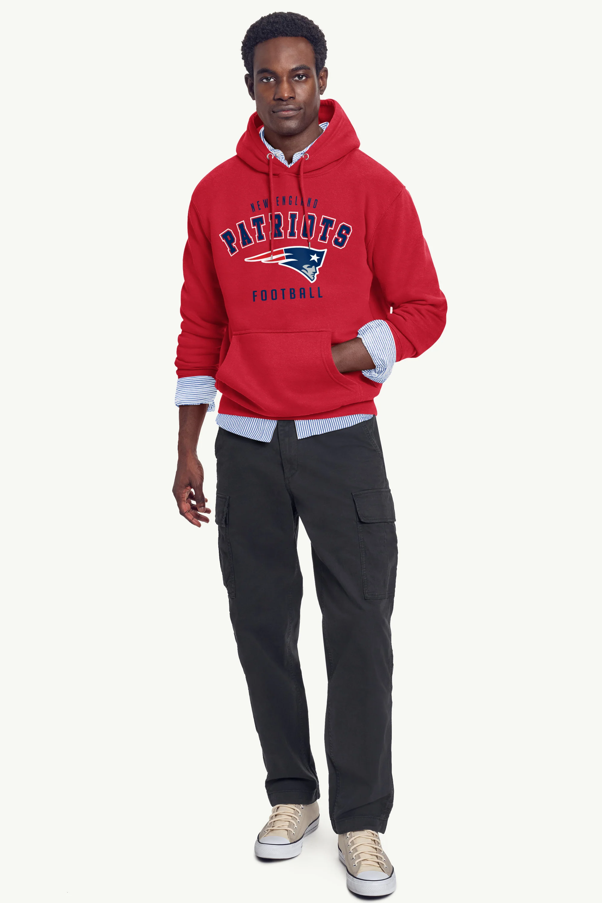 MENS NEW ENGLAND PATRIOTS HOODIE - Image 3