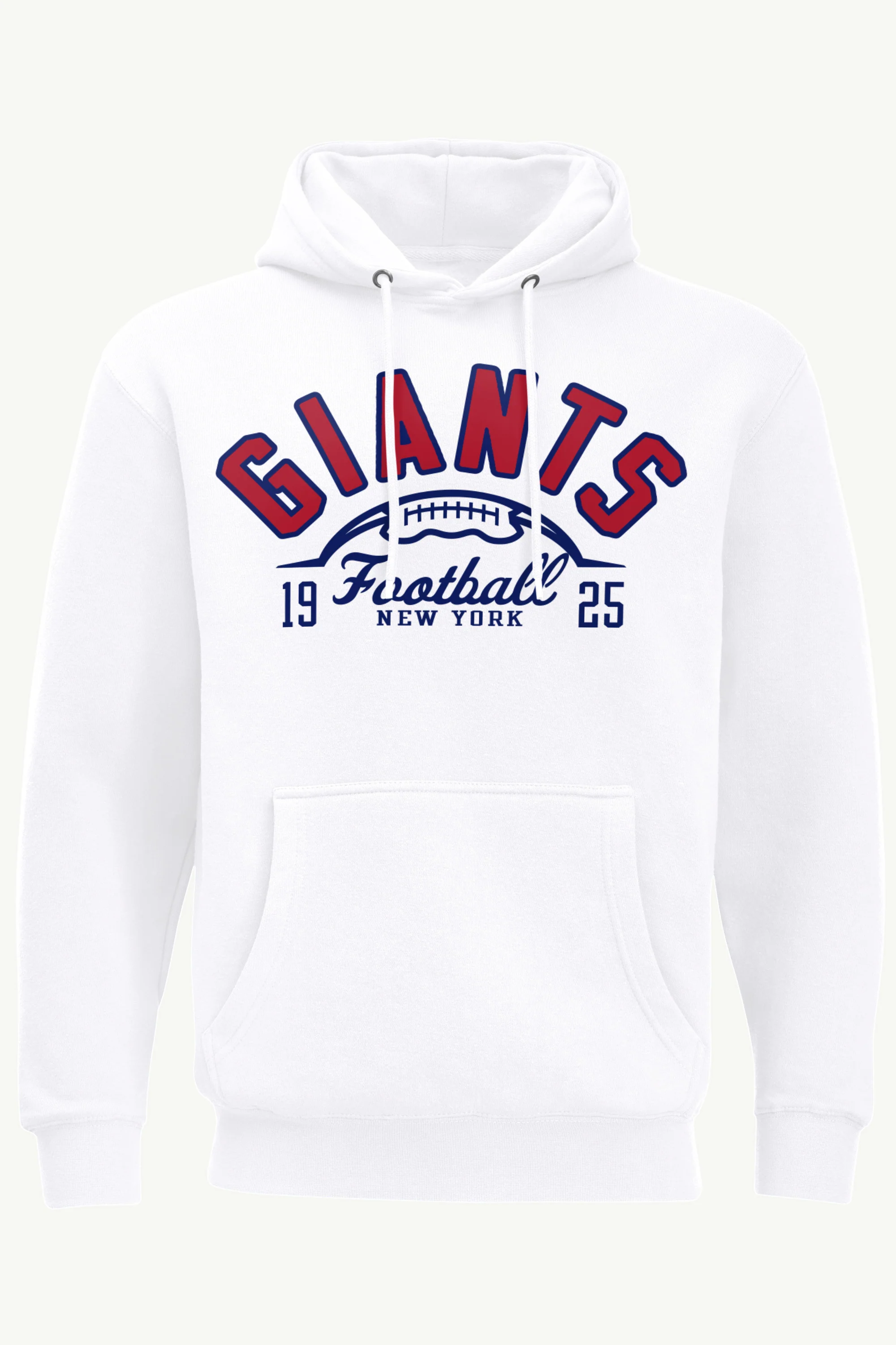 MENS NEW YORK GIANTS HALF BALL HOODIE