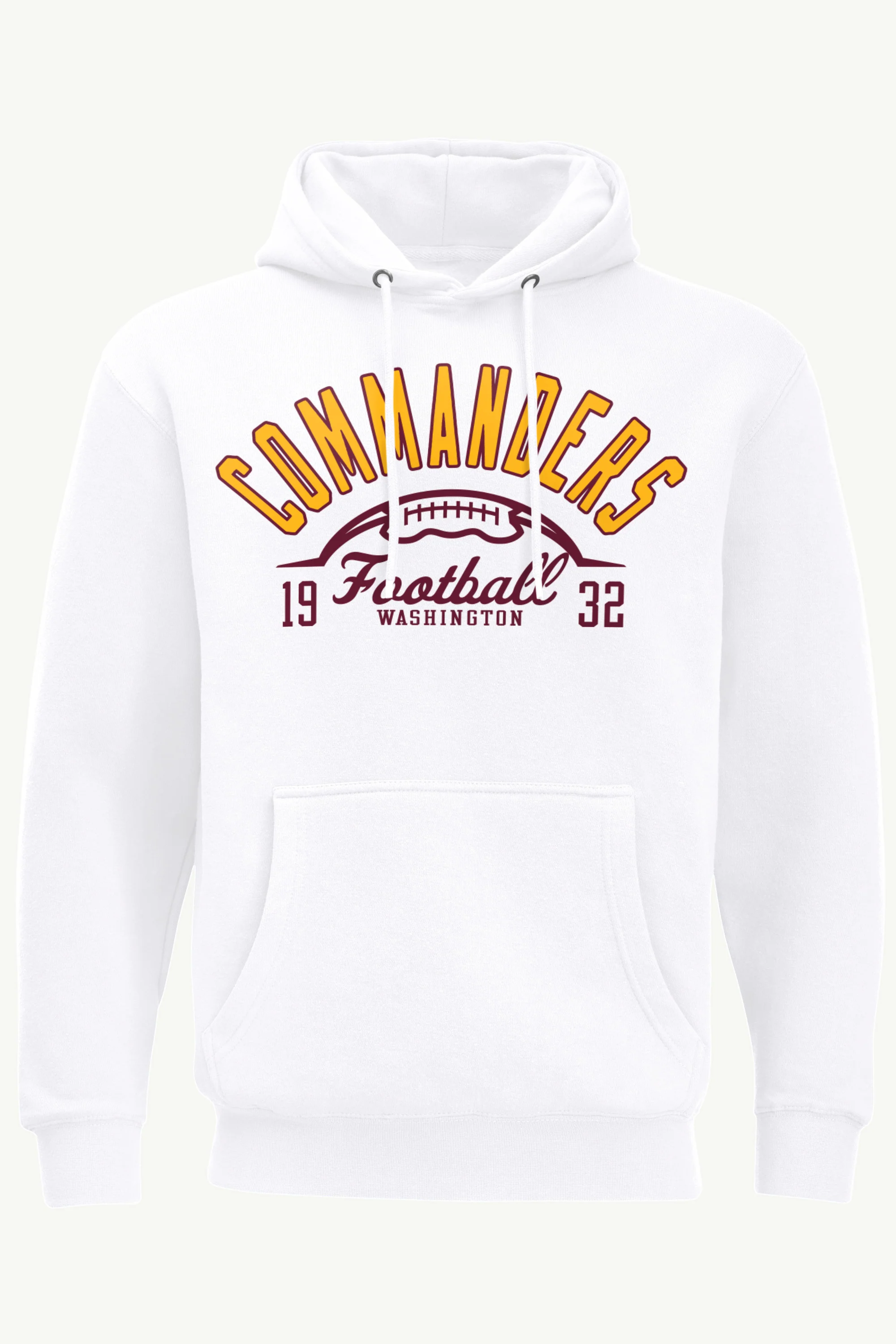 MENS WASHINGTON COMMANDERS HALF BALL HOODIE