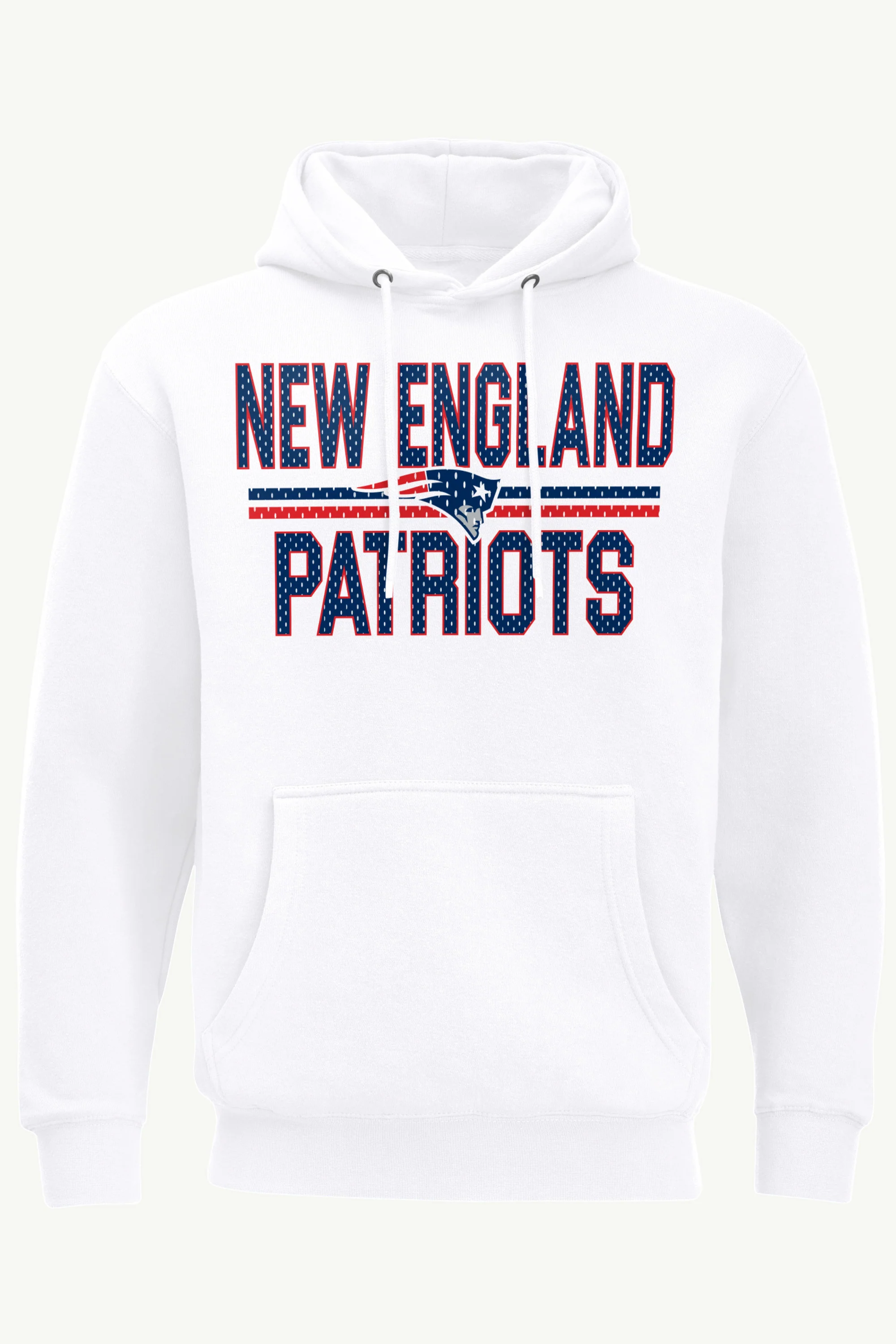 MENS NEW ENGLAND PATRIOTS MESH LOOK HOODIE