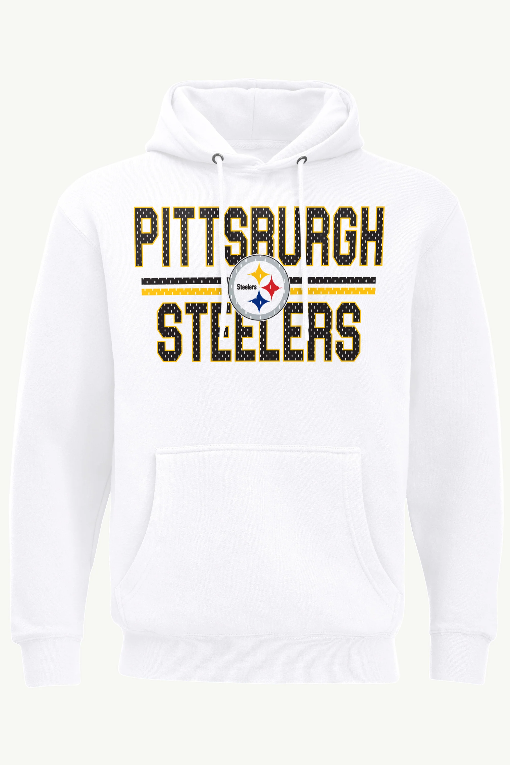 MENS PITTSBURGH STEELERS MESH LOOK HOODIE