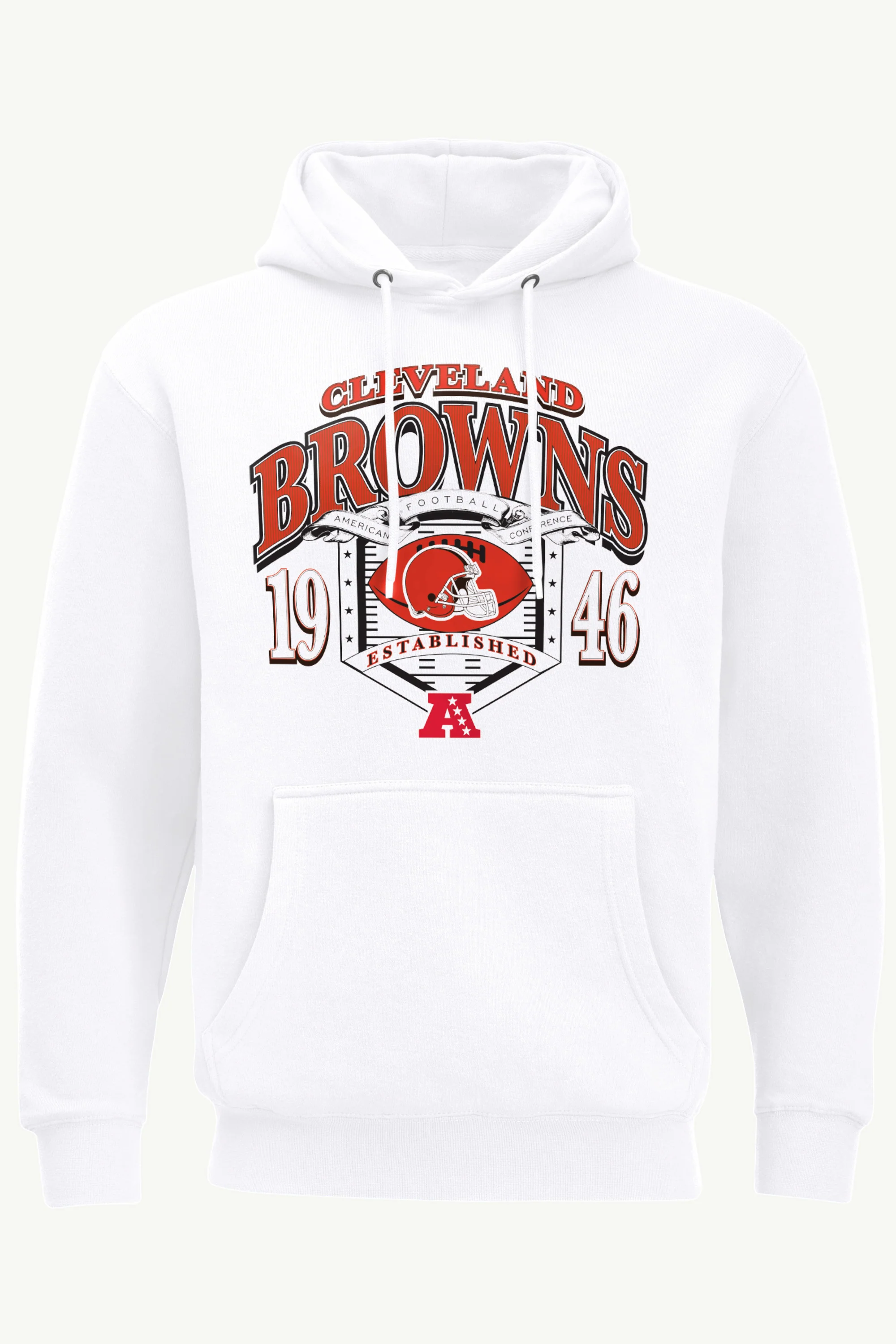 MENS CLEVELAND BROWNS 80s INSPIRED FIELD HOODIE