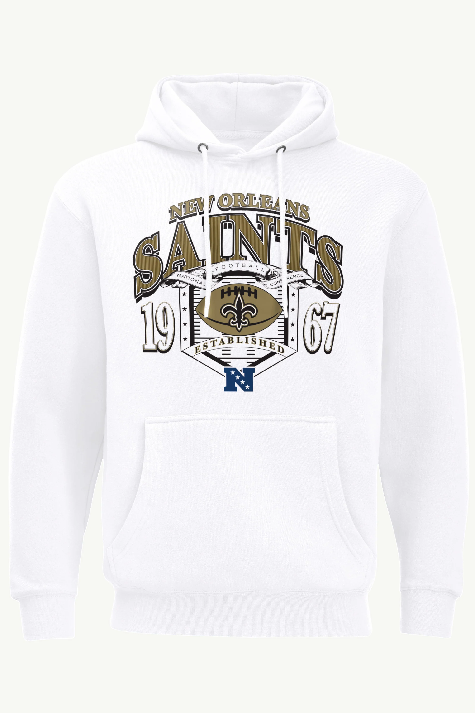 MENS NEW ORLEANS SAINTS 80s INSPIRED FIELD HOODIE