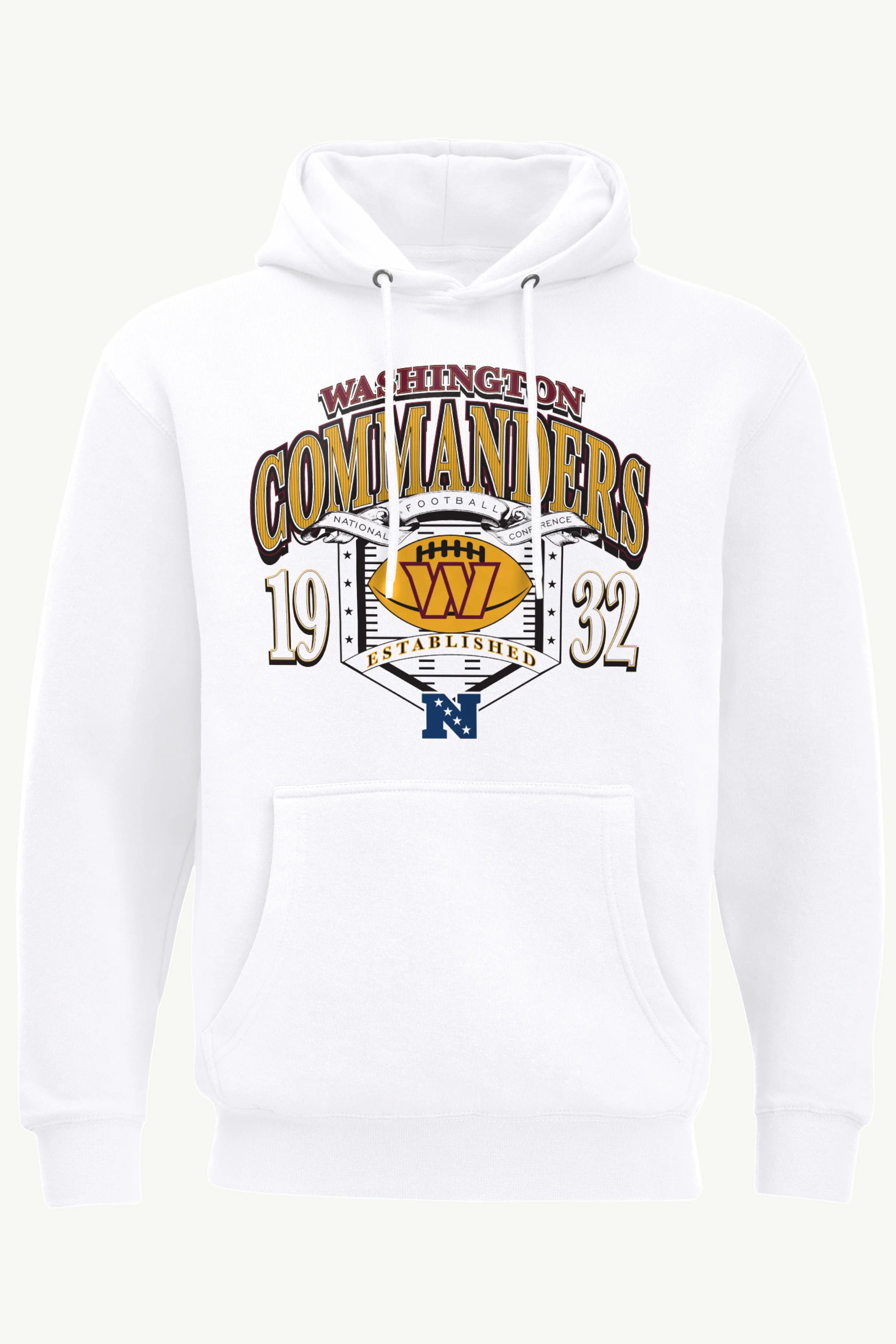 MENS WASHINGTON COMMANDERS 80s INSPIRED FIELD HOODIE
