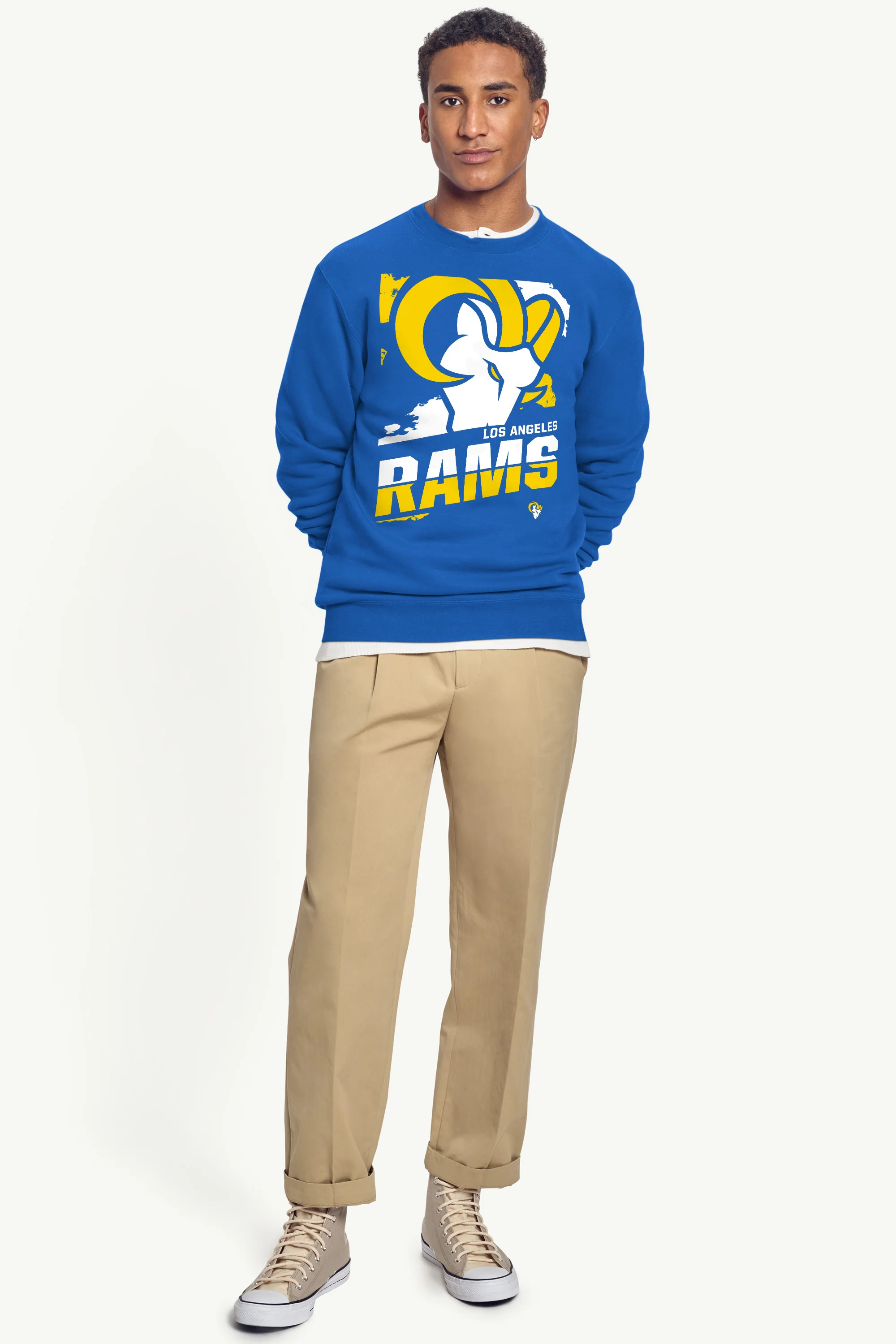 MENS LOS ANGELES RAMS ZOOM SWEATSHIRT - Image 4