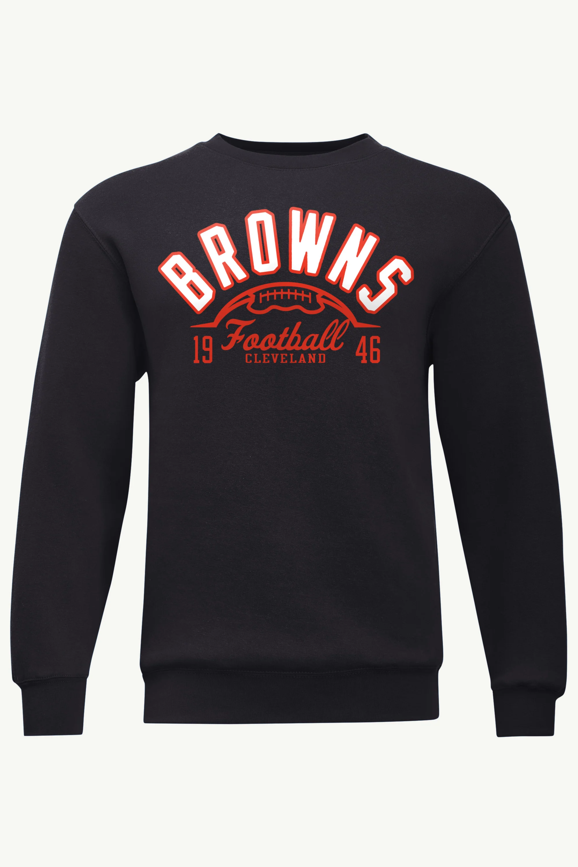 MENS CLEVELAND BROWNS HALF BALL SWEATSHIRT - Image 4
