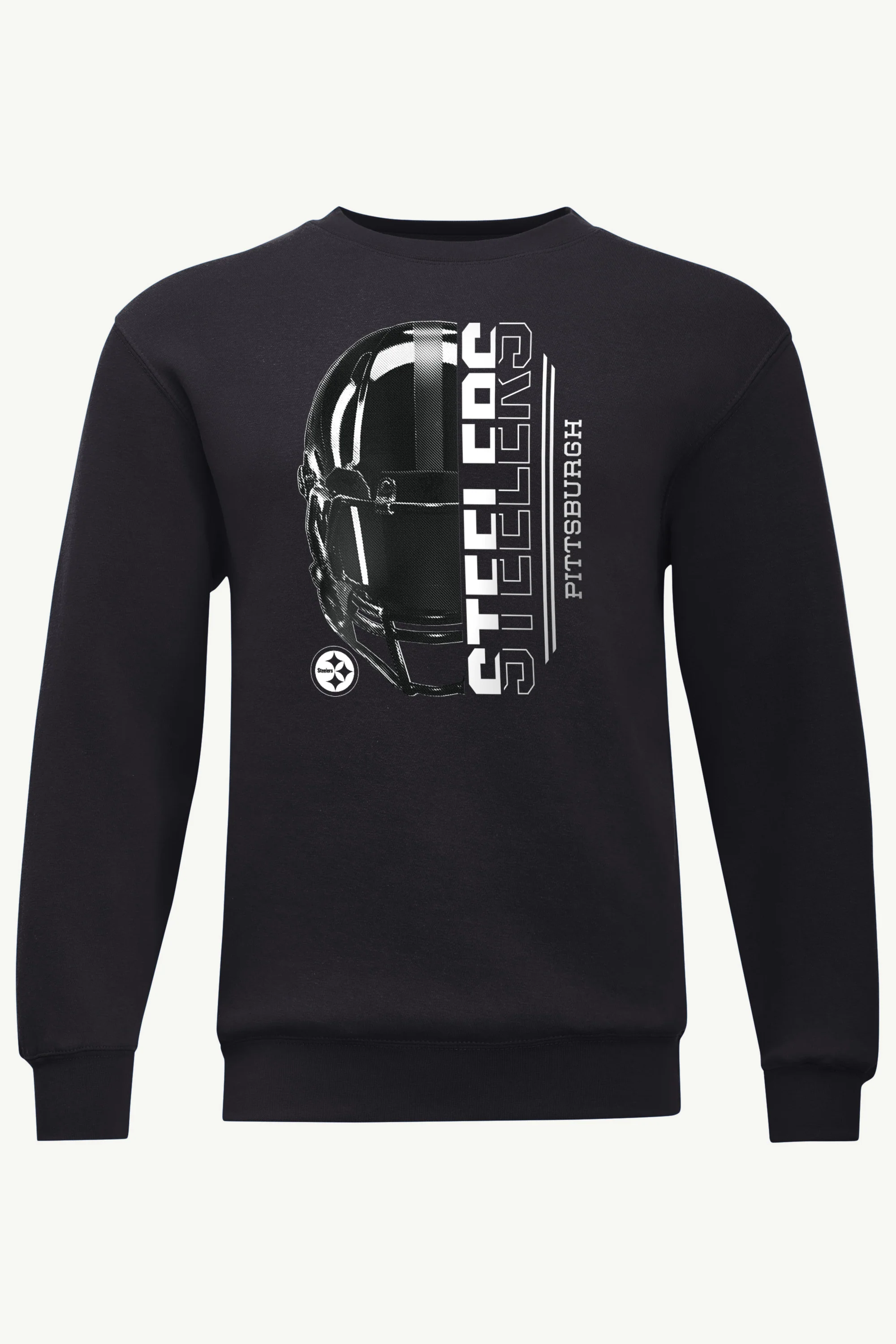 MENS PITTSBURGH STEELERS HALF HELMET SWEATSHIRT