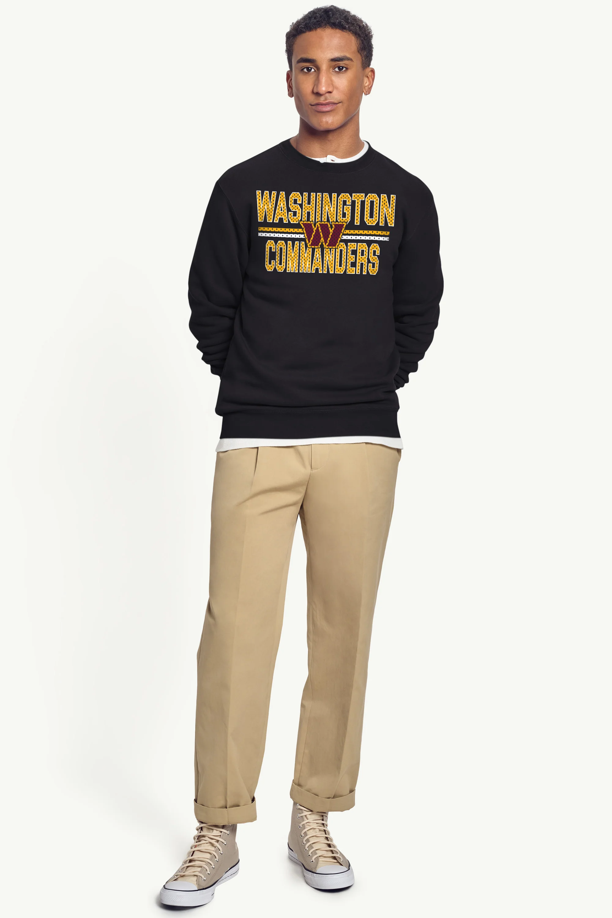 MENS WASHINGTON COMMANDERS MESH LOOK SWEATSHIRT - Image 3