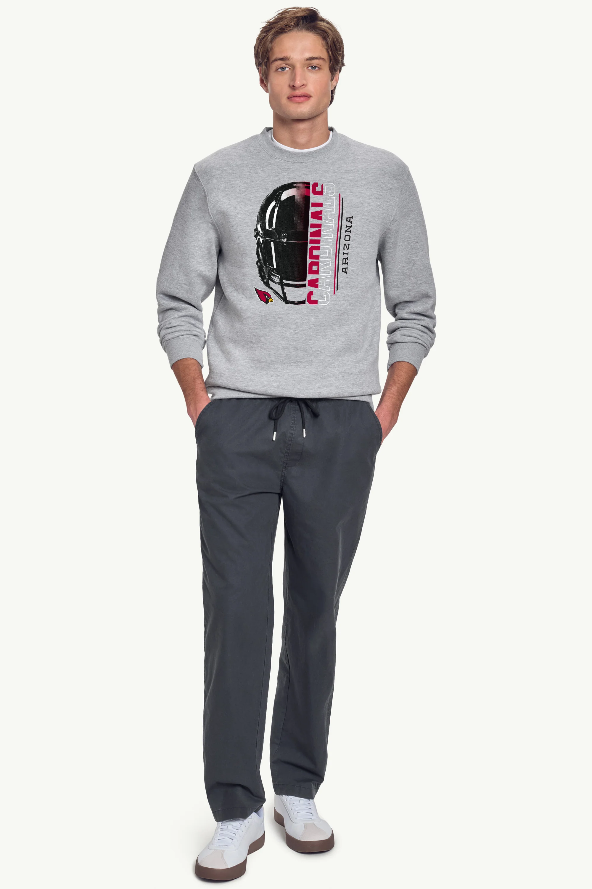 MENS ARIZONA CARDINALS HALF HELMET SWEATSHIRT - Image 3
