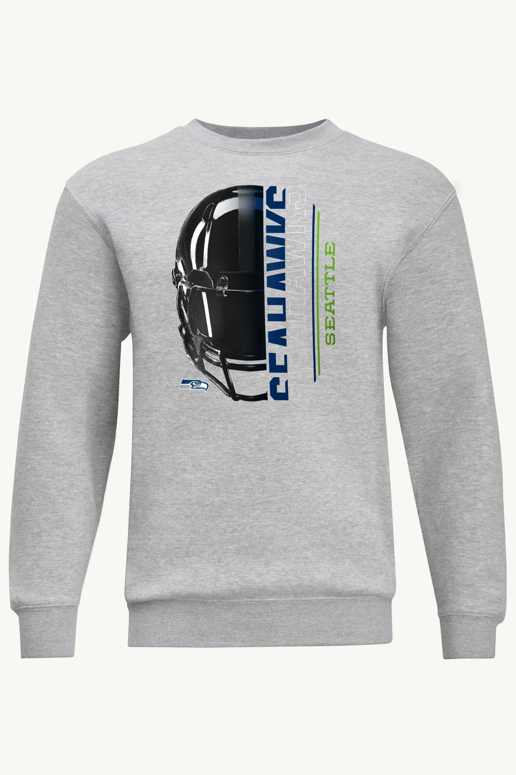 MENS SEATTLE SEAHAWKS HALF HELMET SWEATSHIRT
