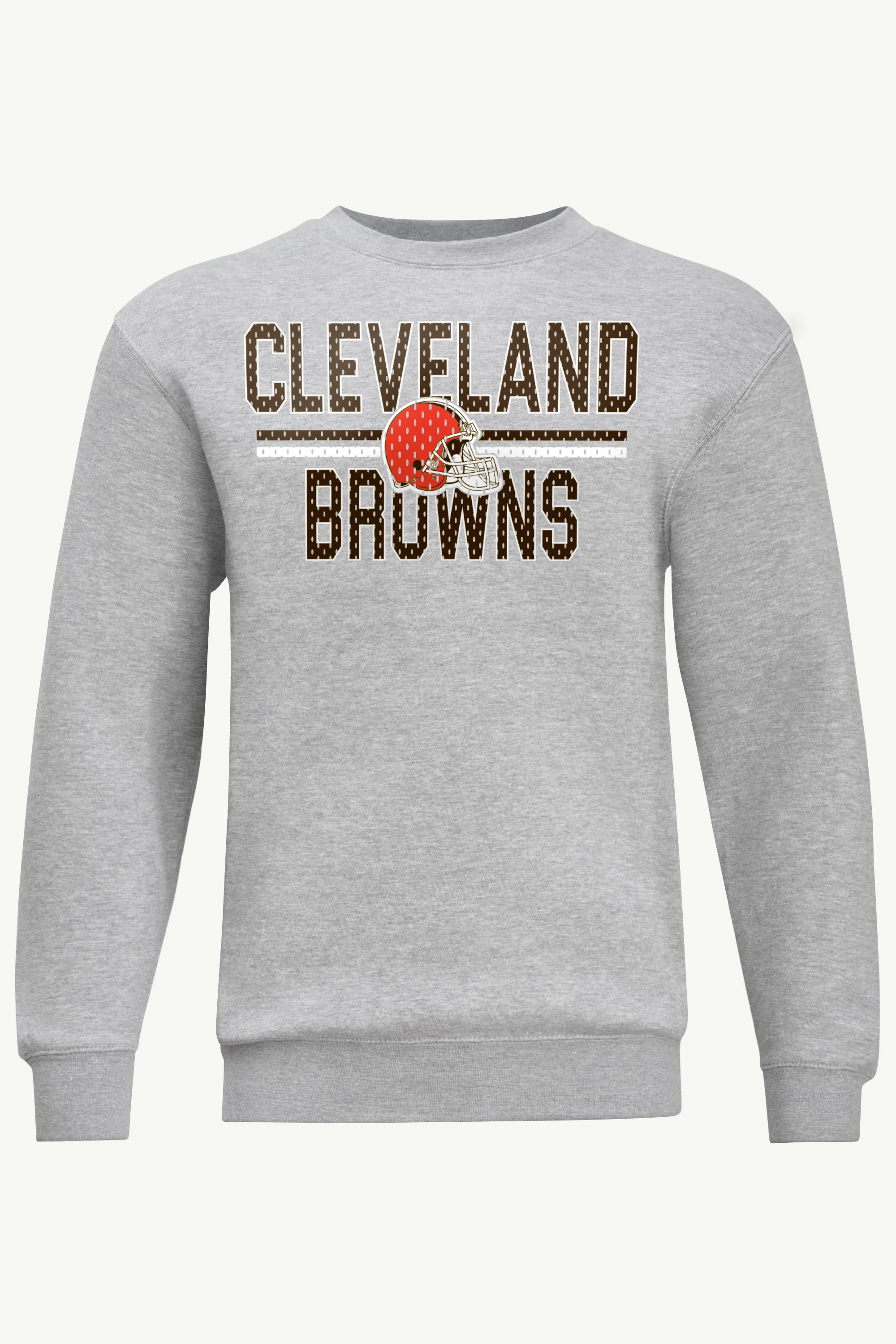 MENS CLEVELAND BROWNS MESH LOOK SWEATSHIRT - Image 5