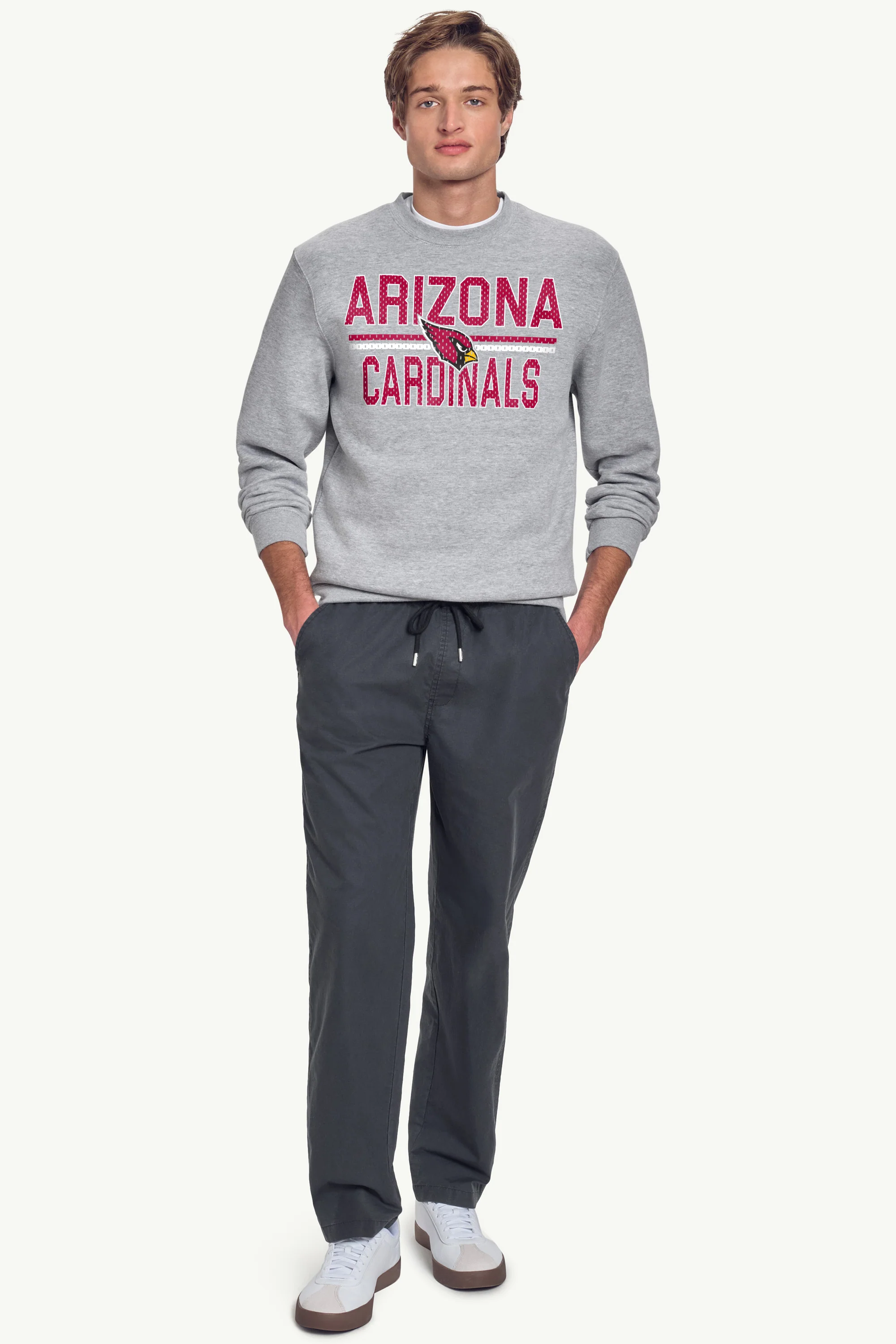 MENS ARIZONA CARDINALS MESH LOOK SWEATSHIRT - Image 3