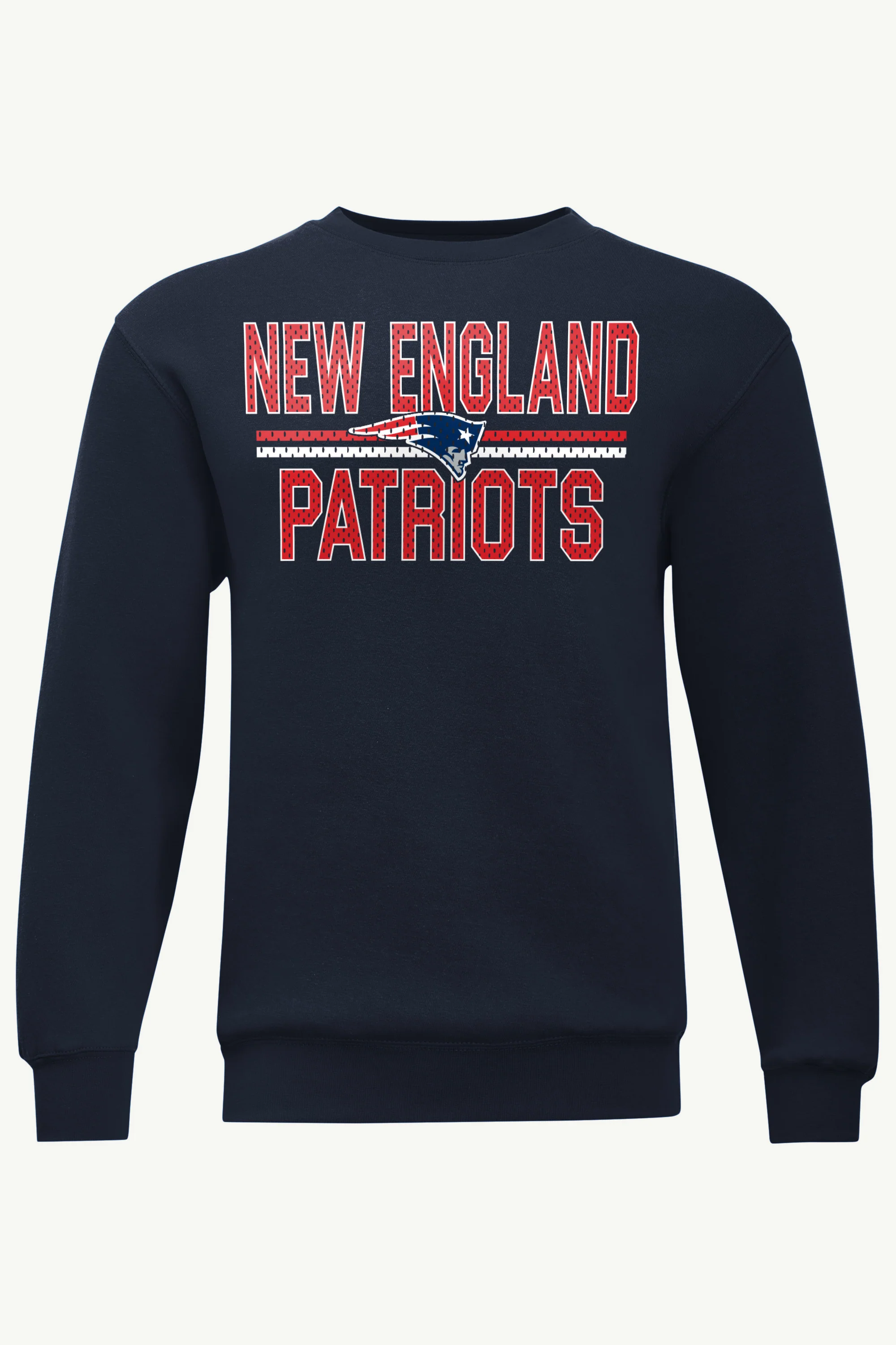 MENS NEW ENGLAND PATRIOTS MESH LOOK SWEATSHIRT - Image 5