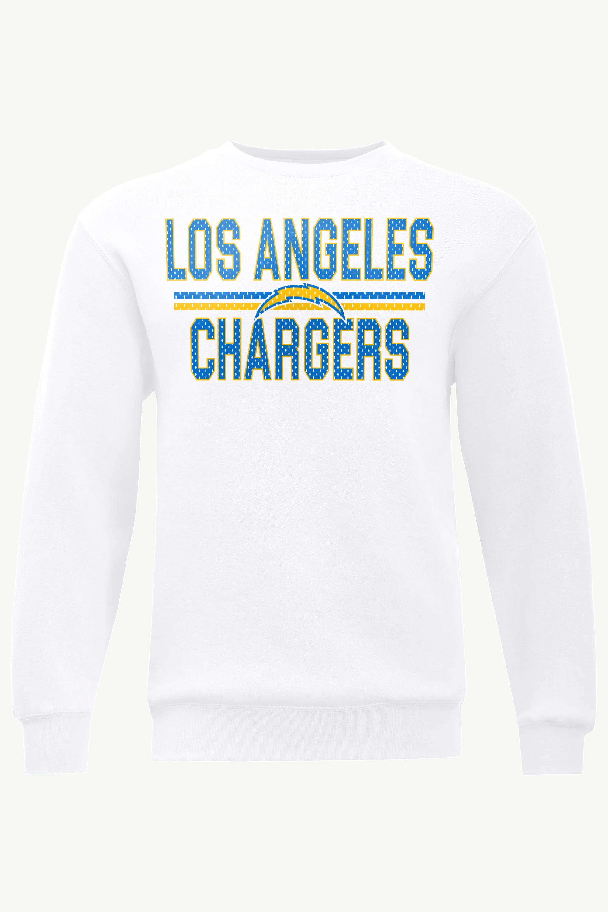 MENS LOS ANGELES CHARGERS MESH LOOK SWEATSHIRT