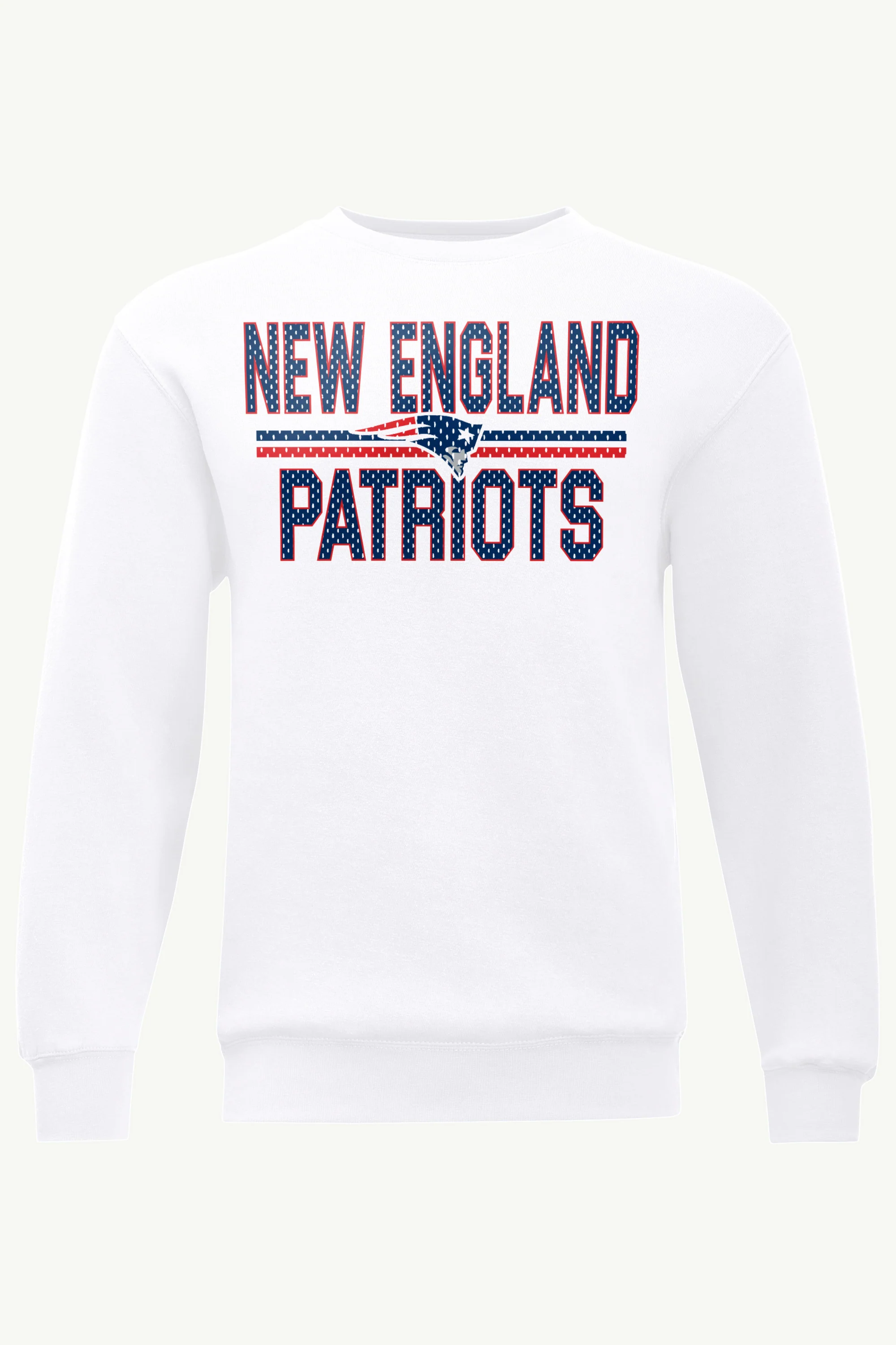 MENS NEW ENGLAND PATRIOTS MESH LOOK SWEATSHIRT