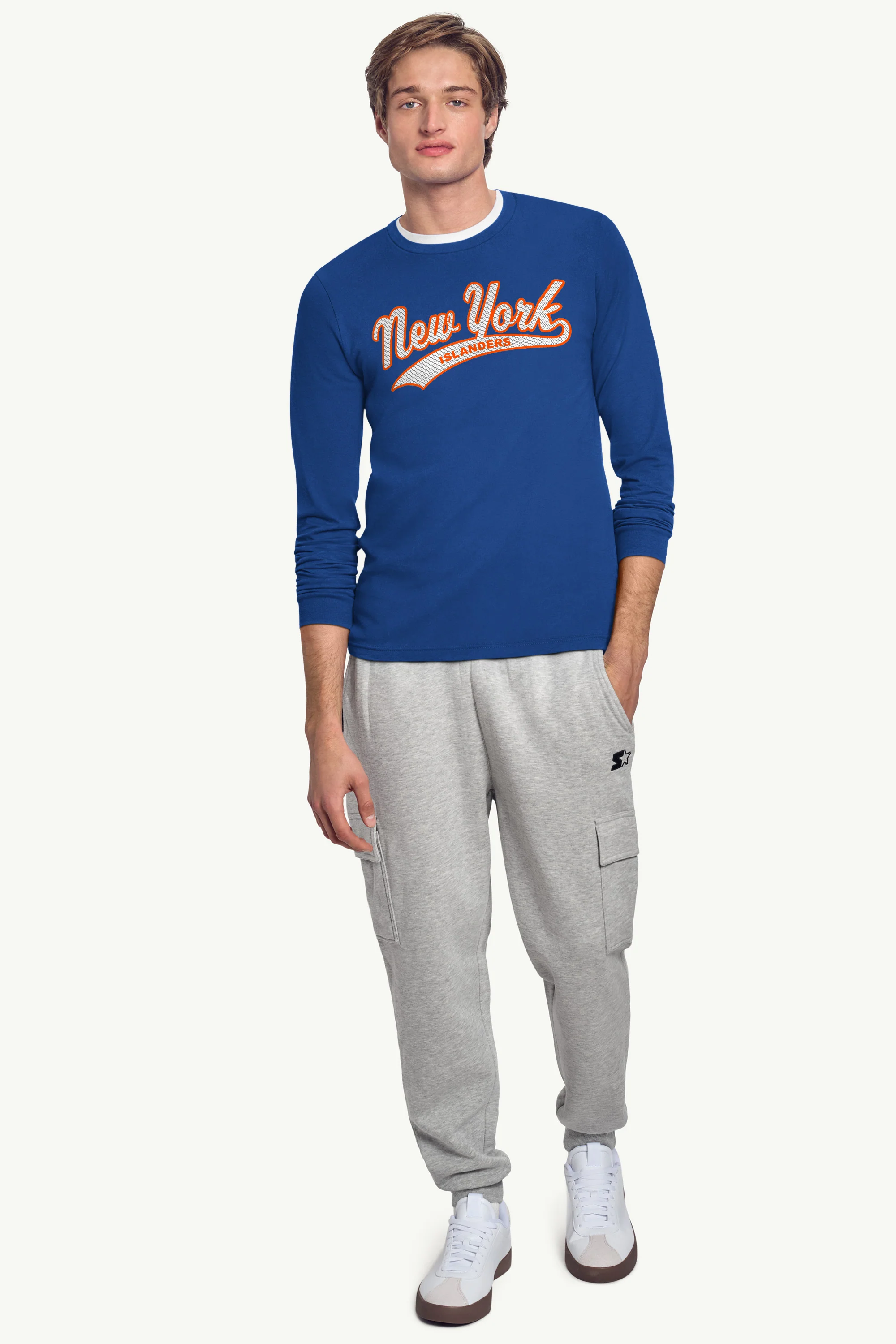 MENS NEW YORK ISLANDERS TAILSWEEP LONG SLEEVE T SHIRT - Image 206