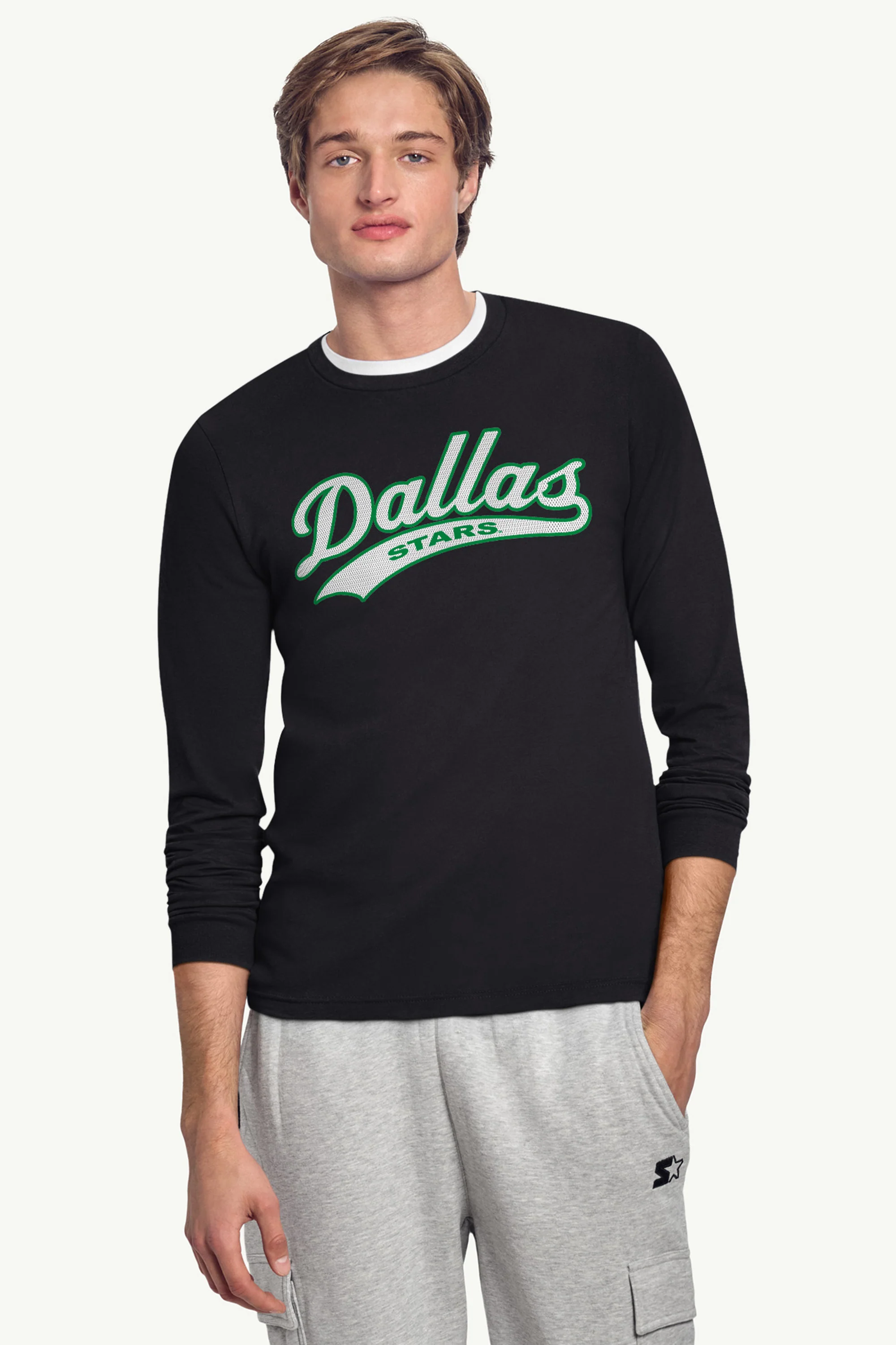 MENS DALLAS STARS TAILSWEEP LONG SLEEVE T SHIRT - Image 3