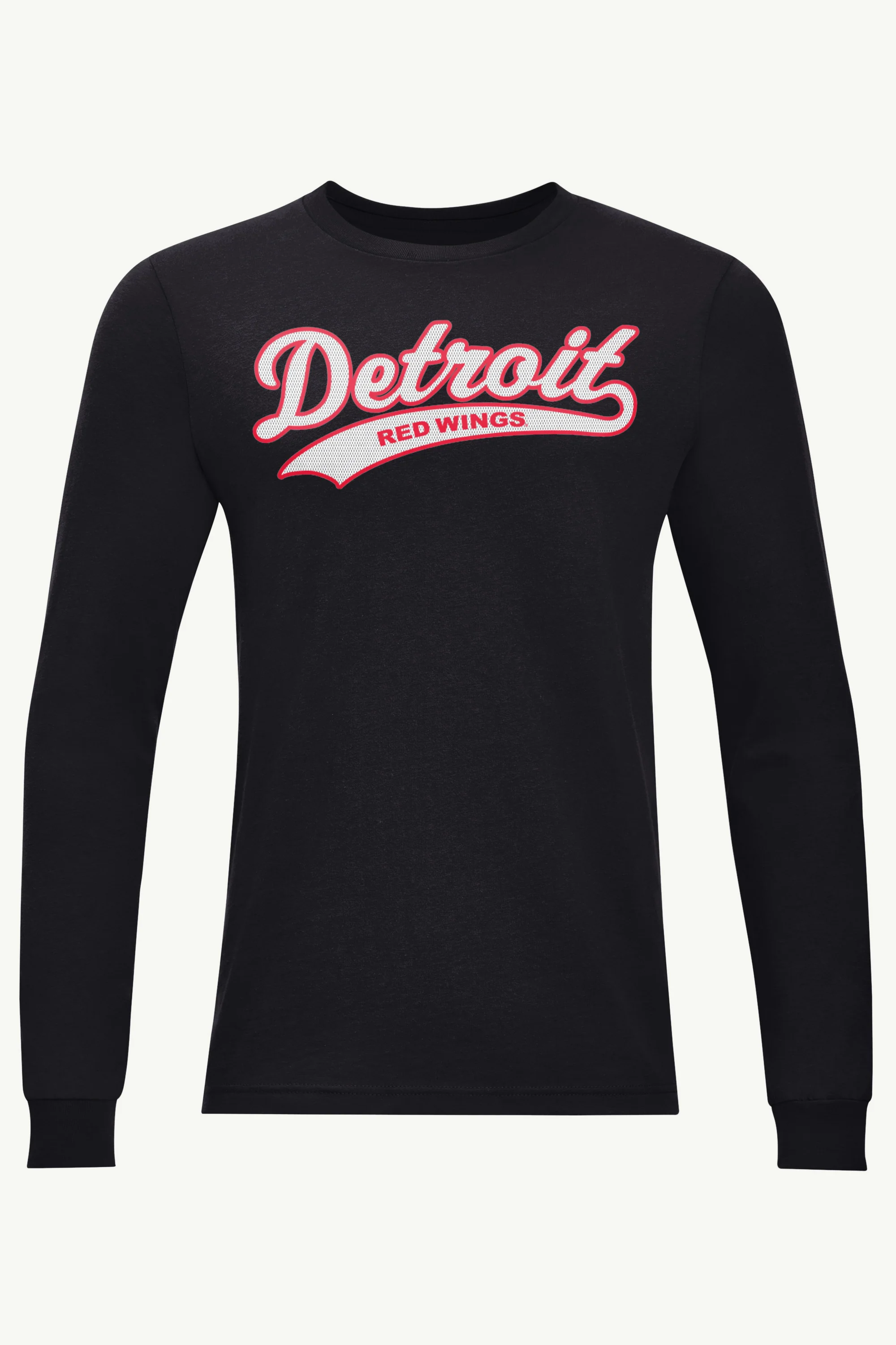 MENS DETROIT REDWINGS TAILSWEEP LONG SLEEVE T SHIRT