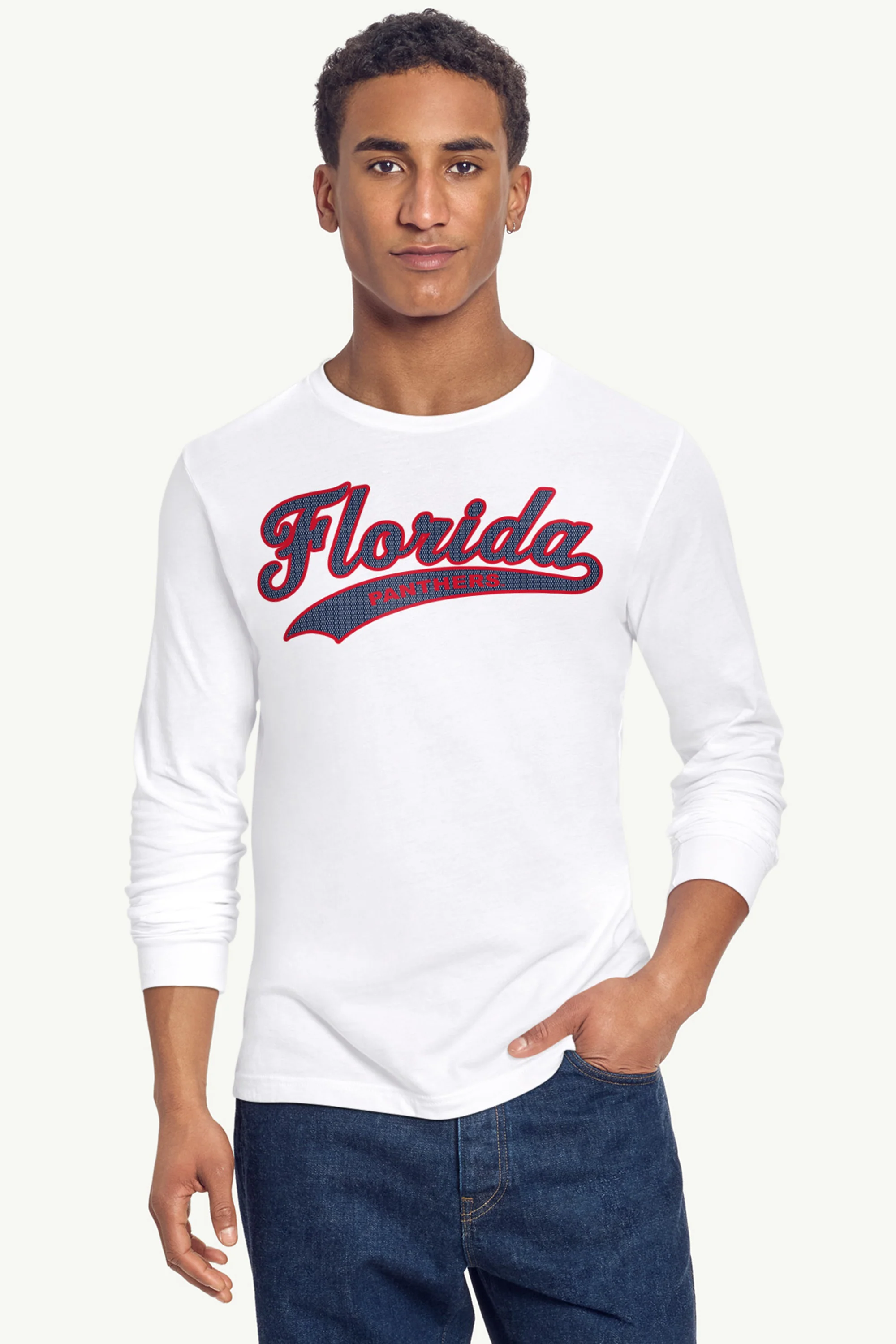 MENS FLORIDA PANTHERS TAILSWEEP LONG SLEEVE T SHIRT - Image 5