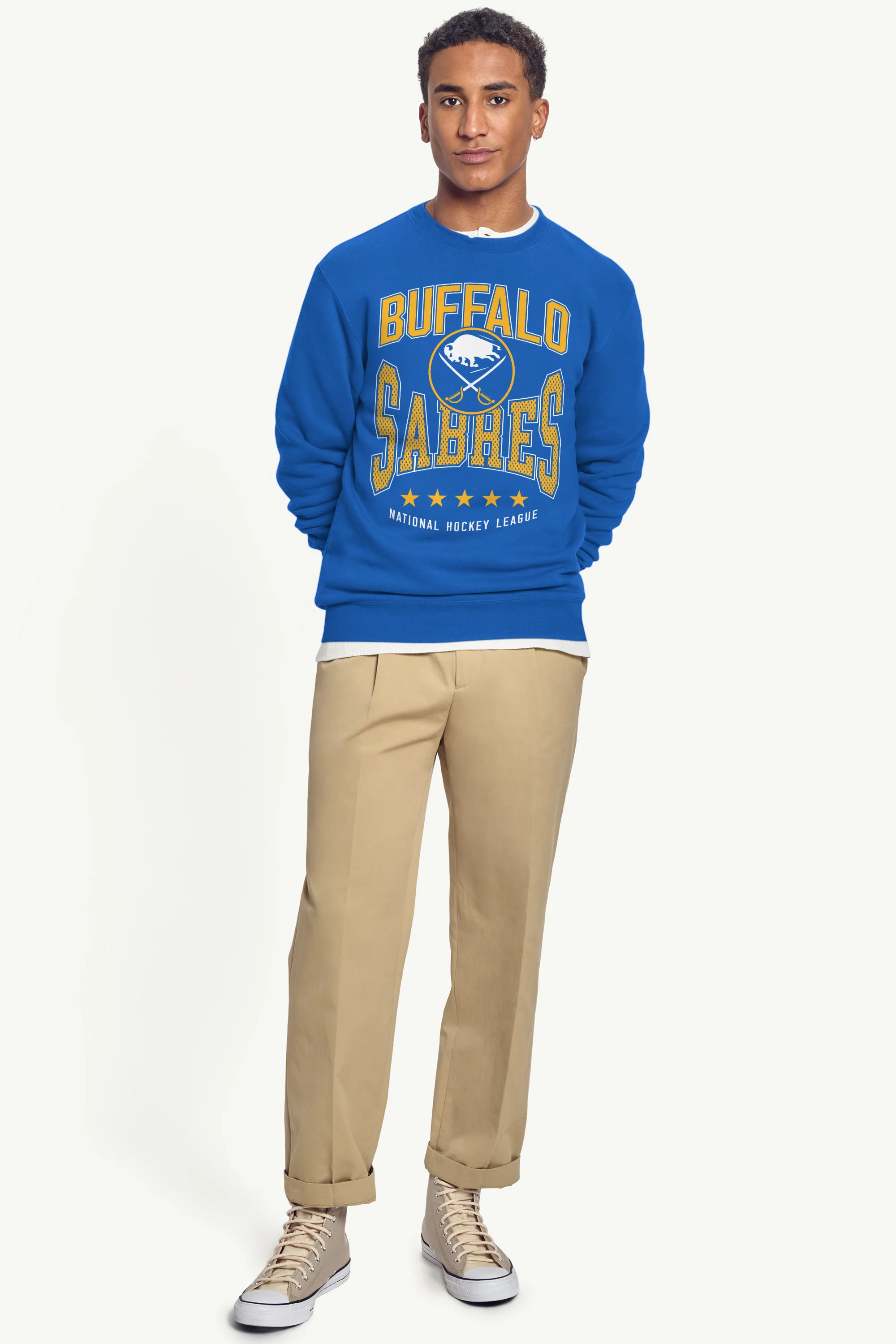 MENS BUFFALO SABRES CENTER SQUEEZE SWEATSHIRT - Image 4