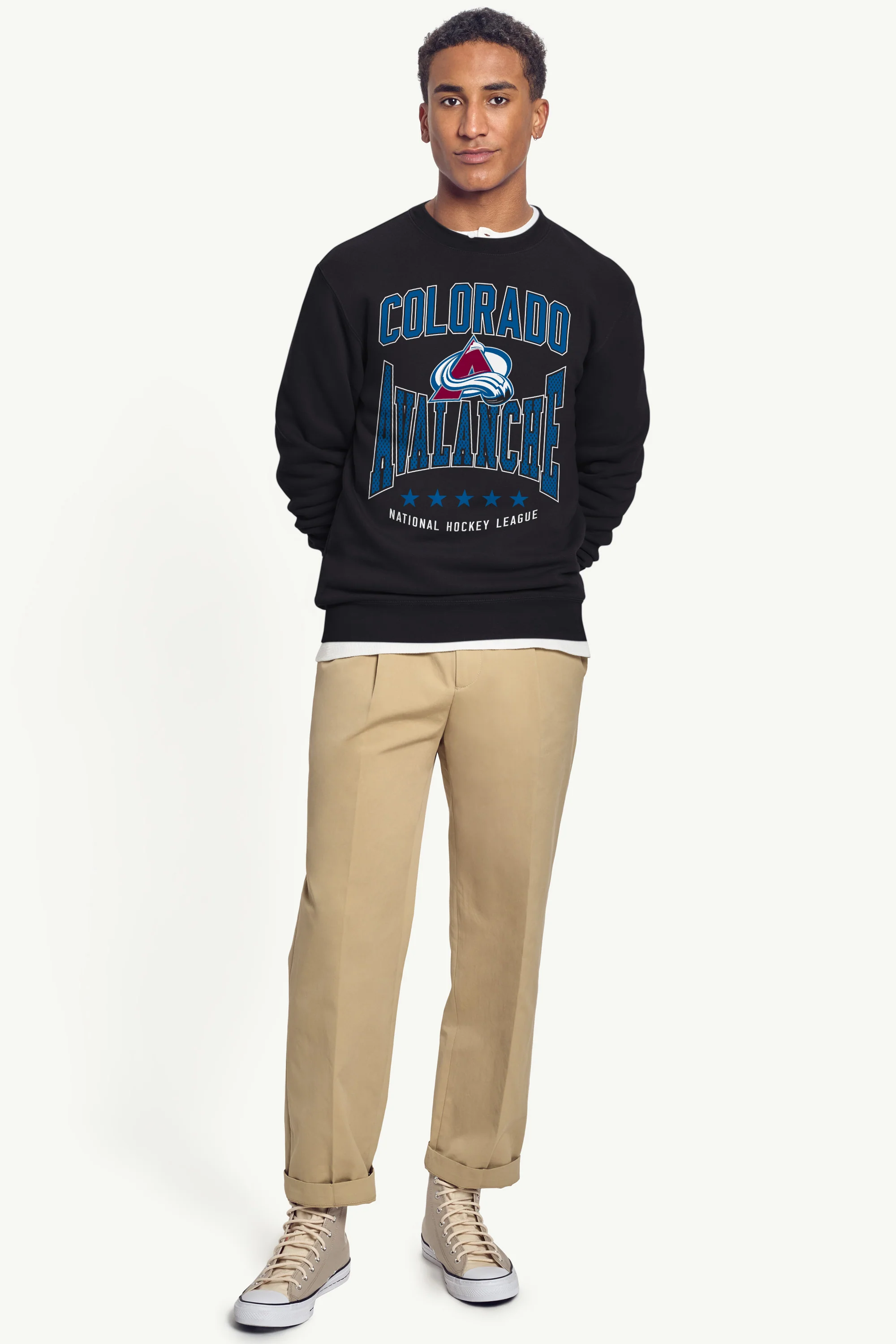 MENS COLORADO AVALANCHE CENTER SQUEEZE SWEATSHIRT - Image 3