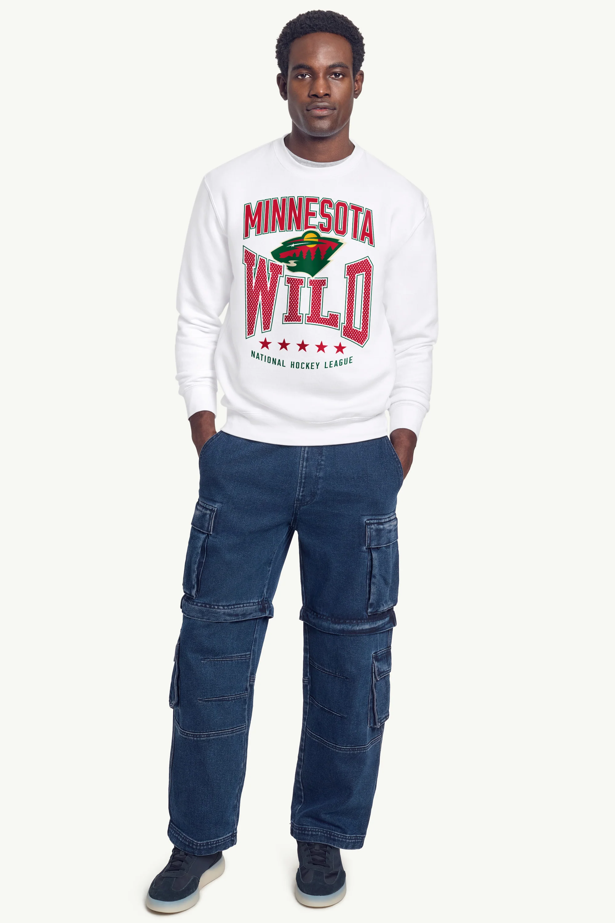 MENS MINNESOTA WILD CENTER SQUEEZE SWEATSHIRT - Image 4