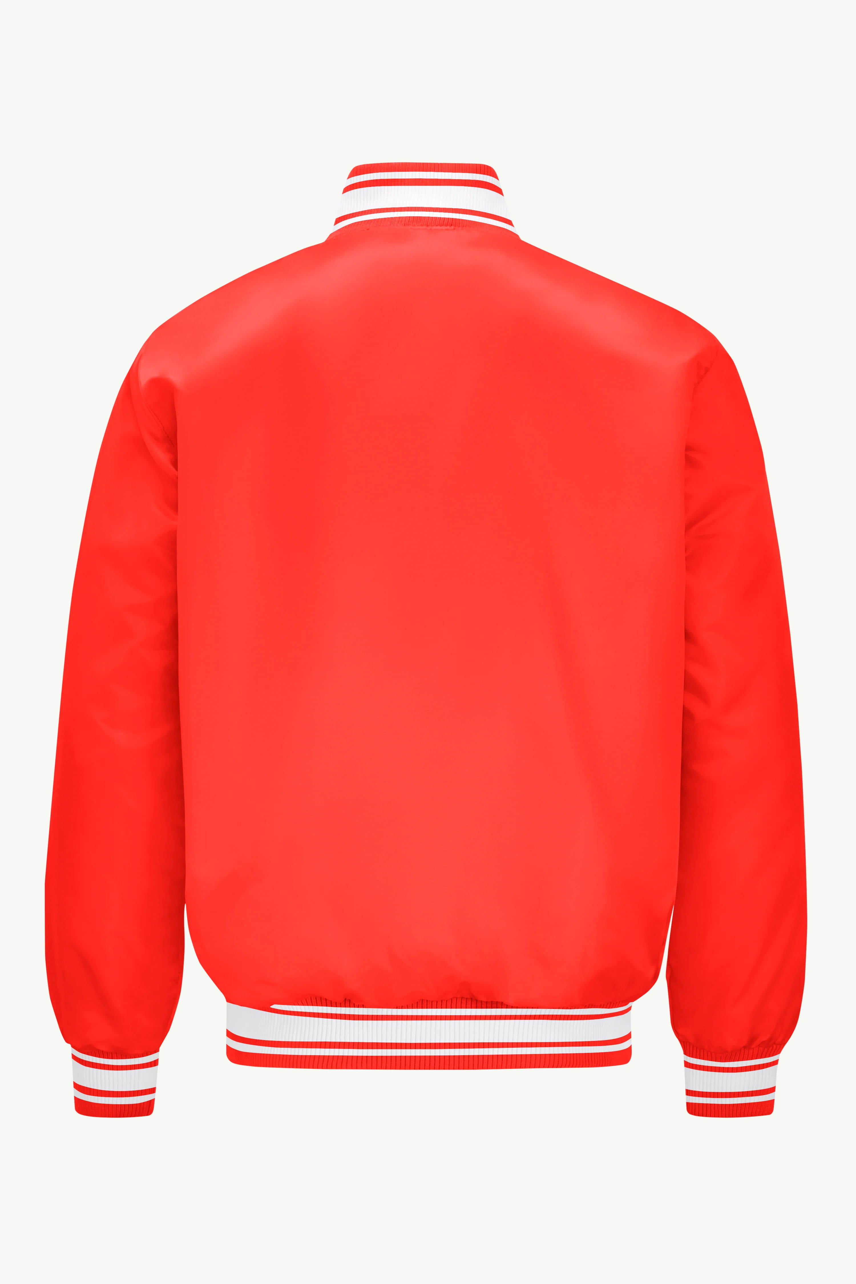 MENS ATLANTA HAWKS PRINTED GRAPHIC SATIN VARSITY JACKET - Image 2