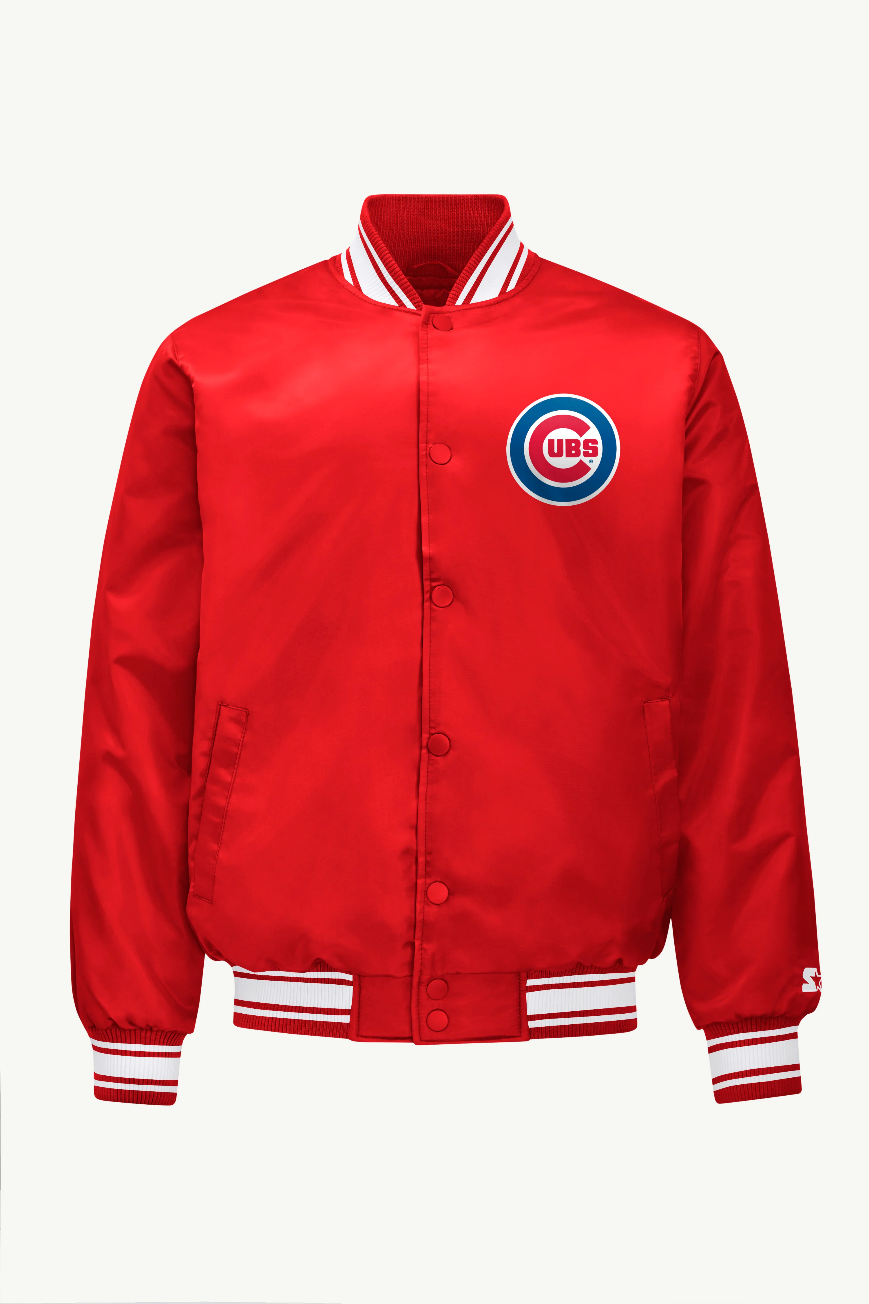 MENS CHICAGO CUBS SATIN VARSITY JACKET