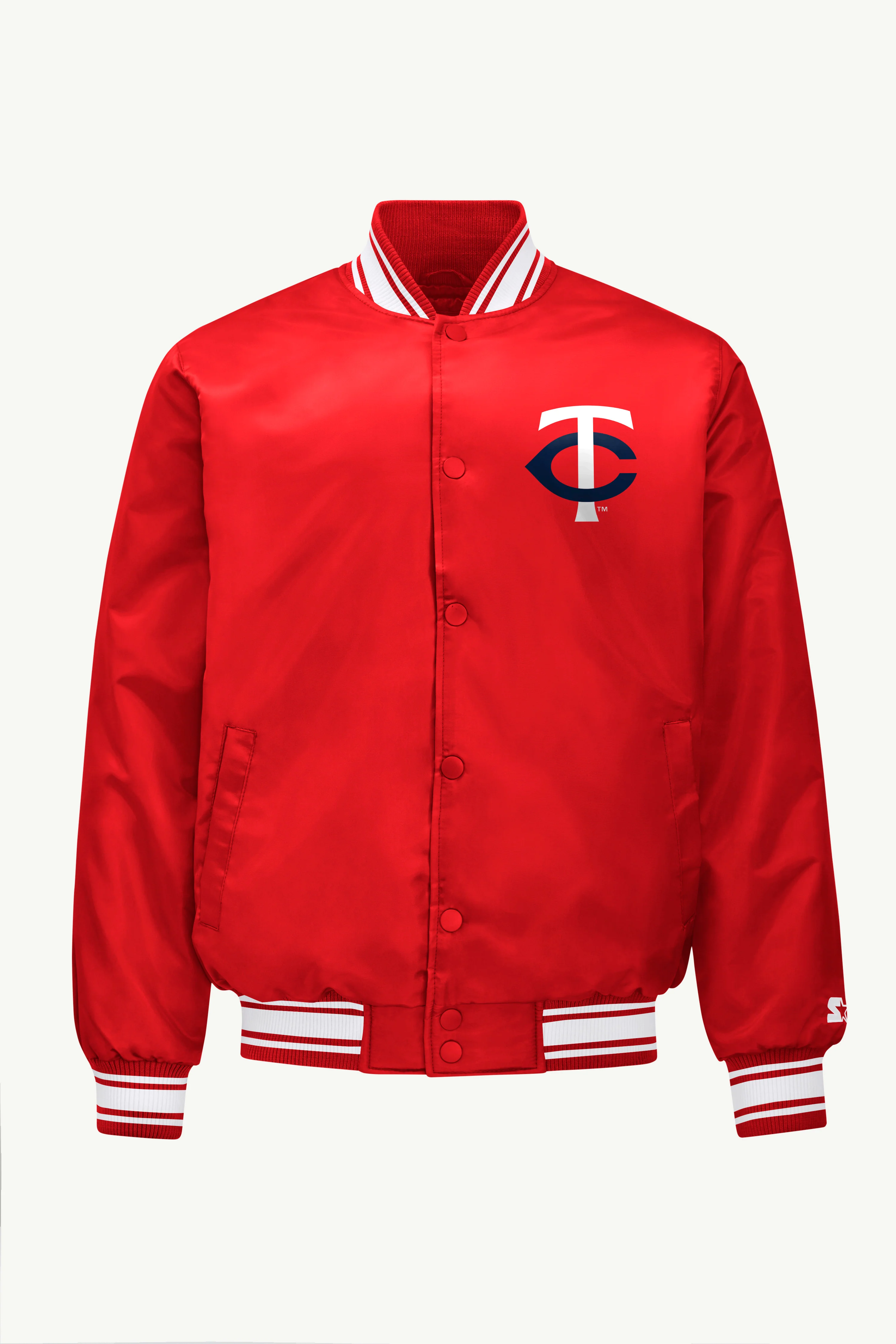 MENS MINNESOTA TWINS SATIN VARSITY JACKET - Image 4