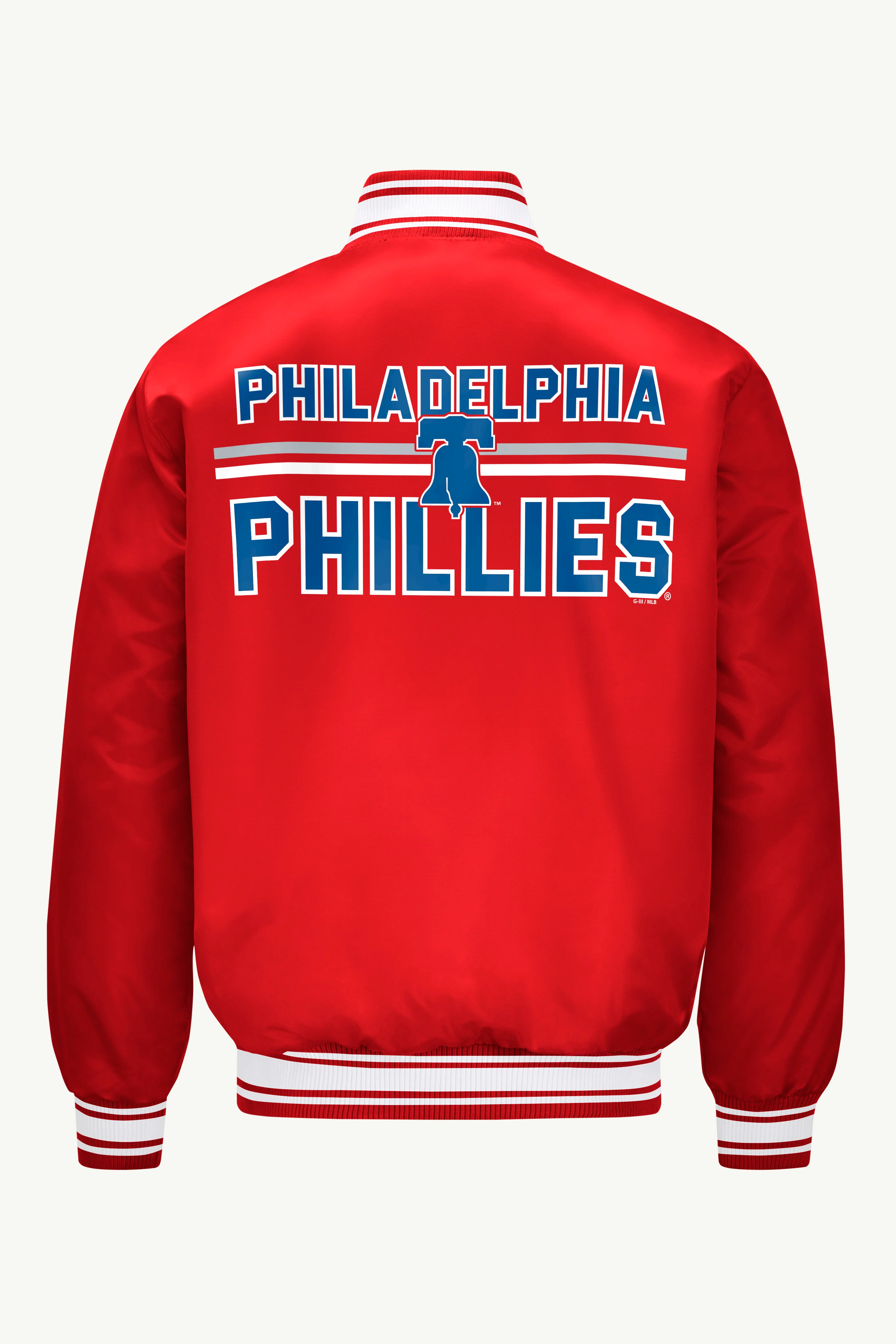 MENS PHILADELPHIA PHILLIES SATIN VARSITY JACKET - Image 2