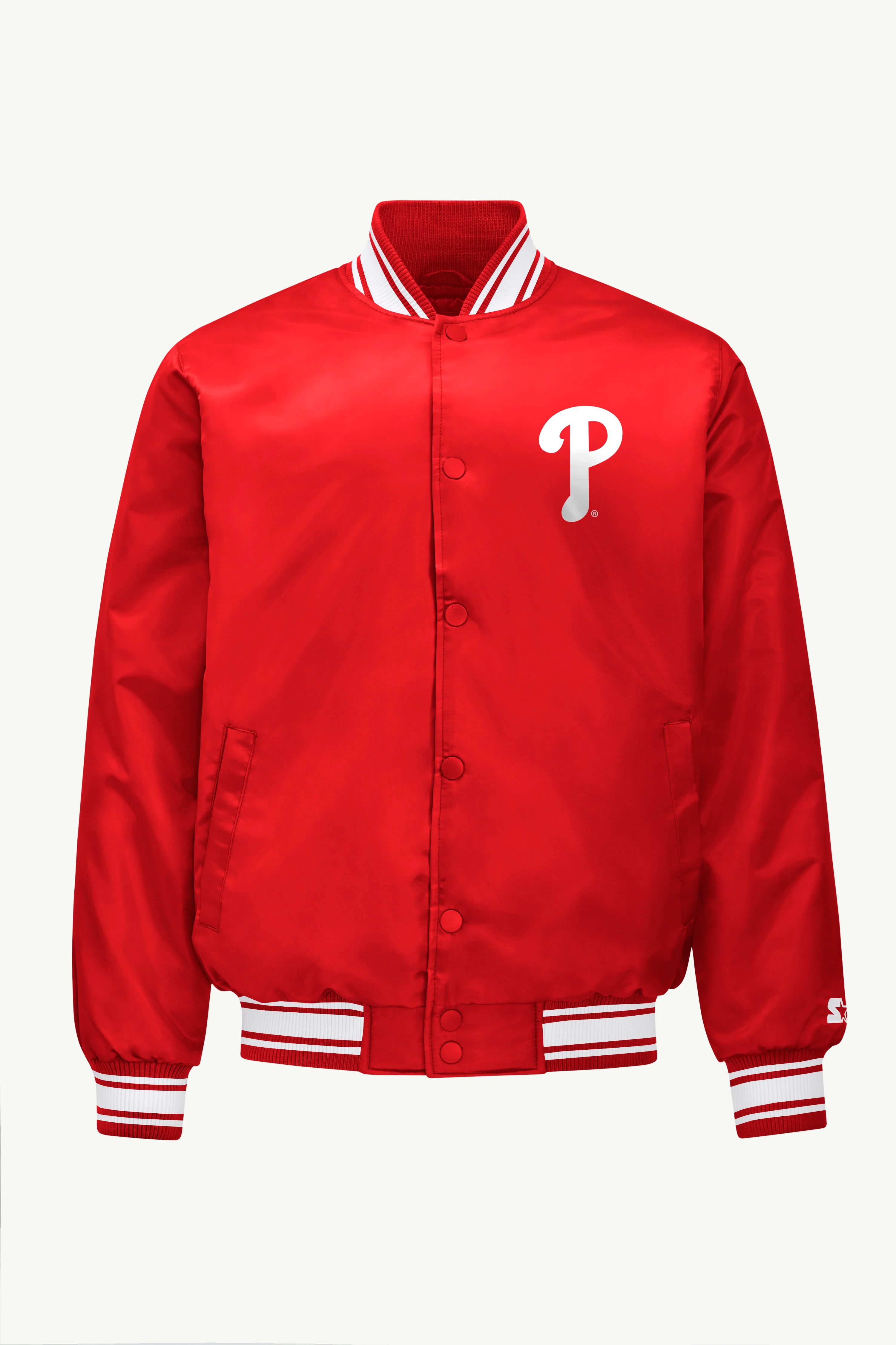 MENS PHILADELPHIA PHILLIES SATIN VARSITY JACKET - Image 4