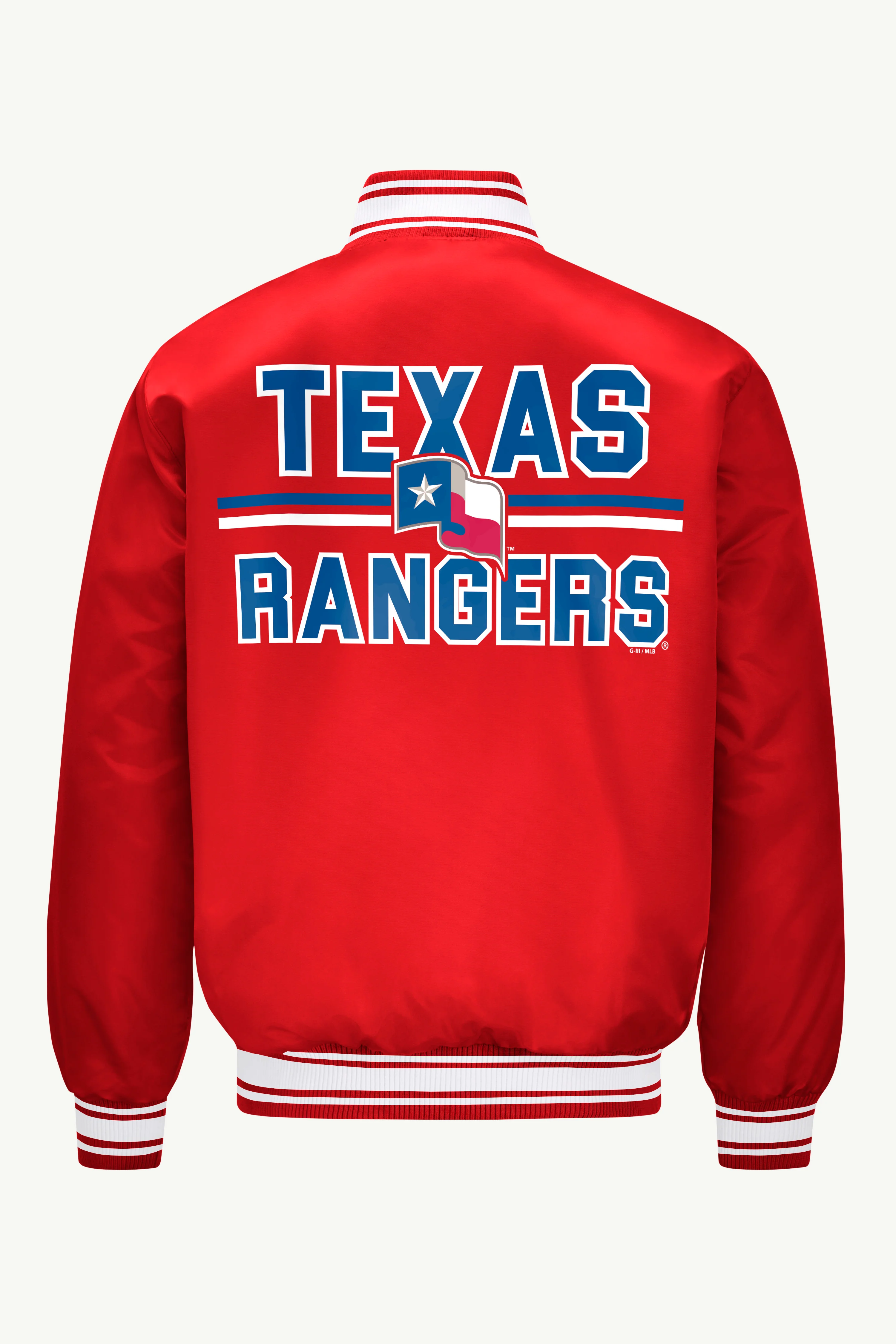 MENS TEXAS RANGERS SATIN VARSITY JACKET - Image 3