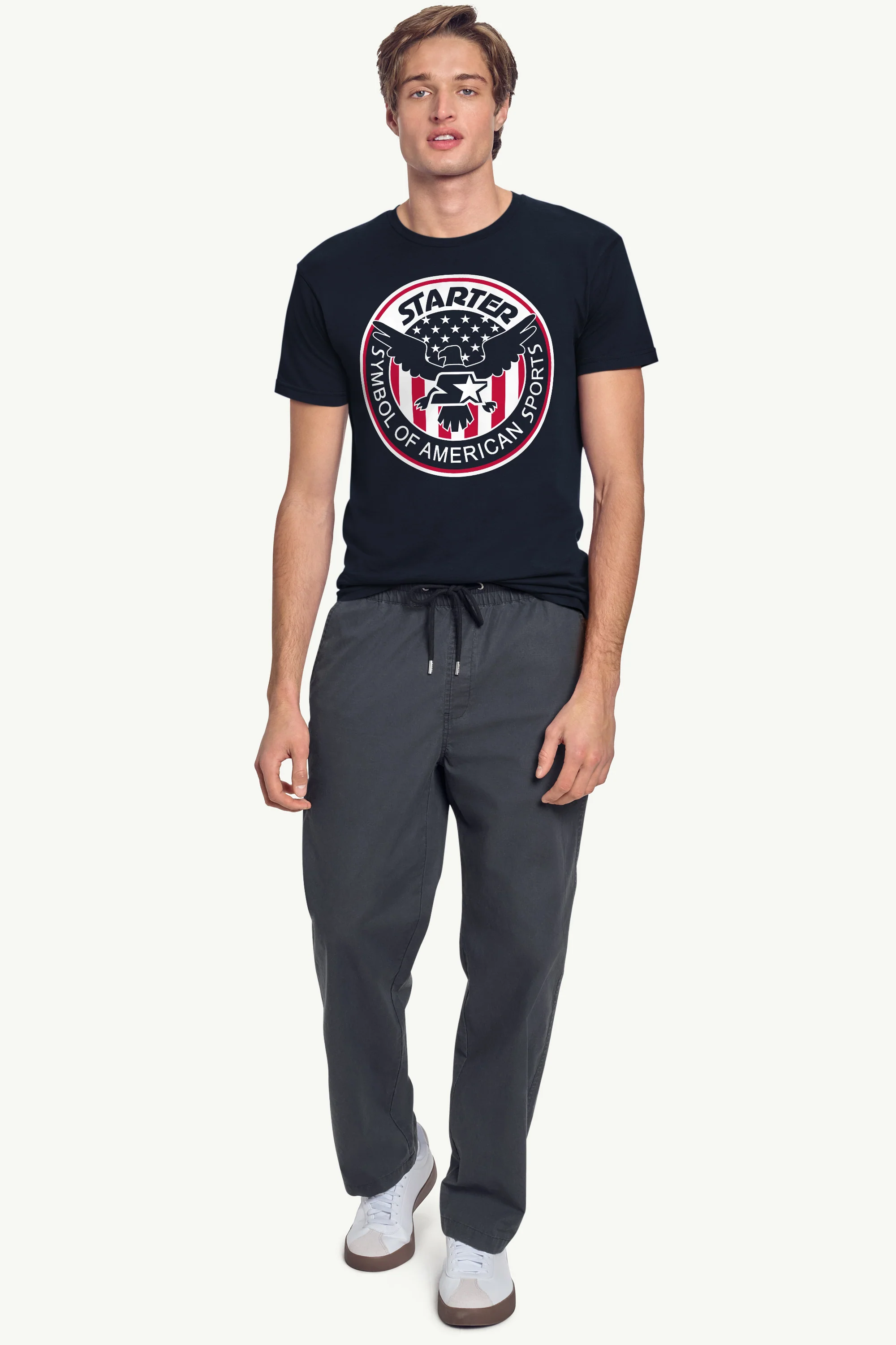 MENS STARTER USA EAGLE CREST SHORT SLEEVE T SHIRT - Image 4