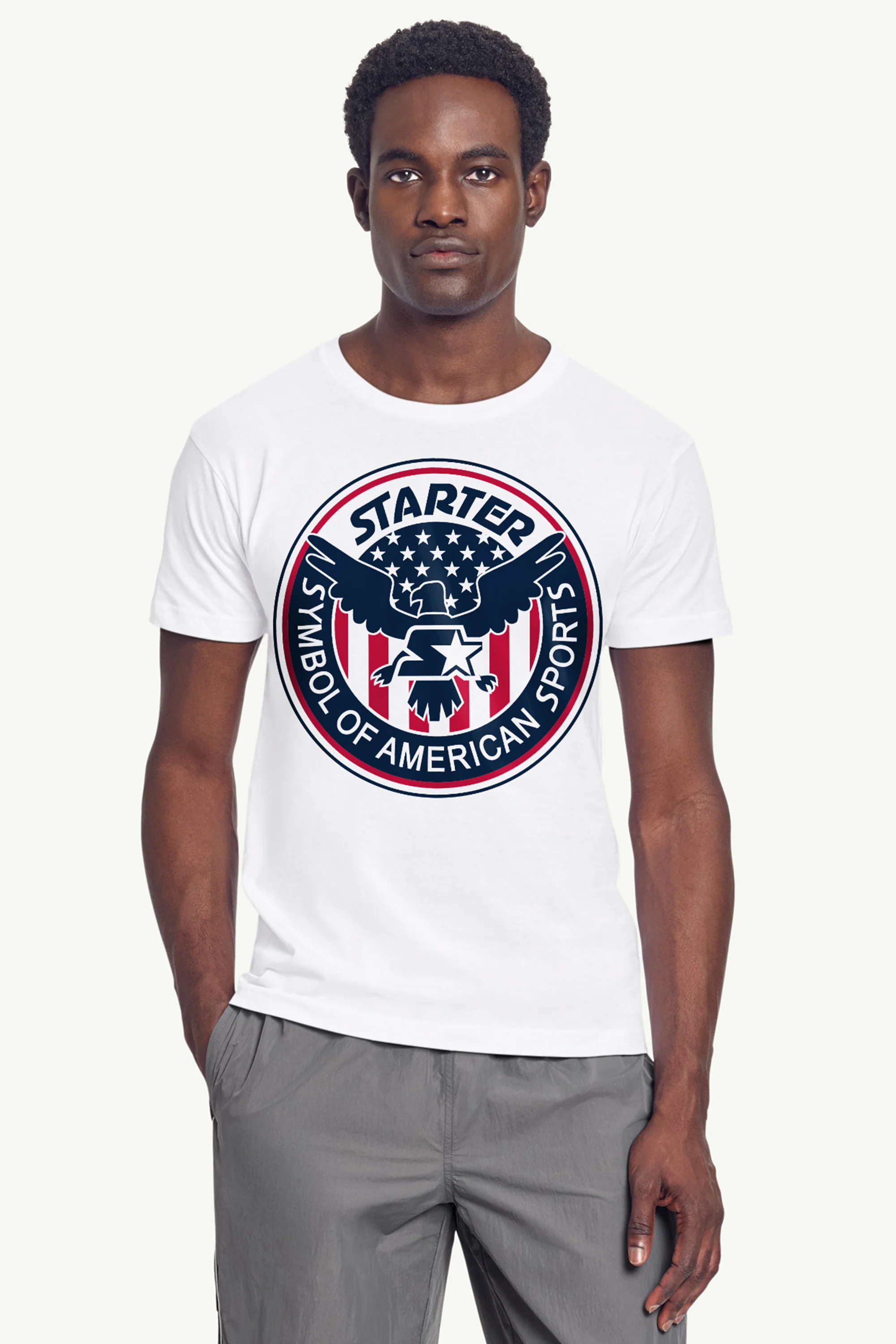 MENS STARTER USA EAGLE CREST SHORT SLEEVE T SHIRT - Image 3