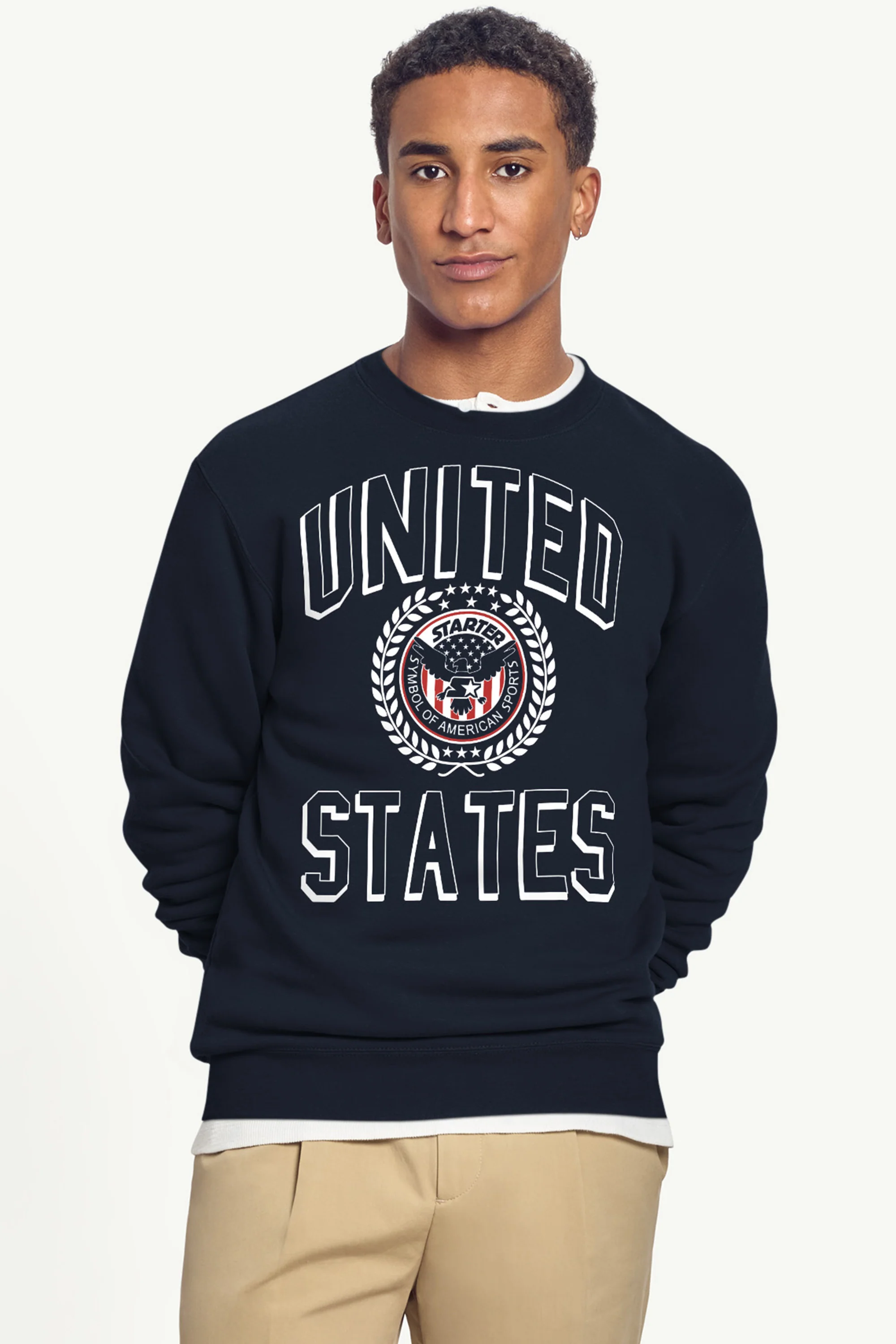 MENS STARTER USA EAGLE CREST SWEATSHIRT - Image 3