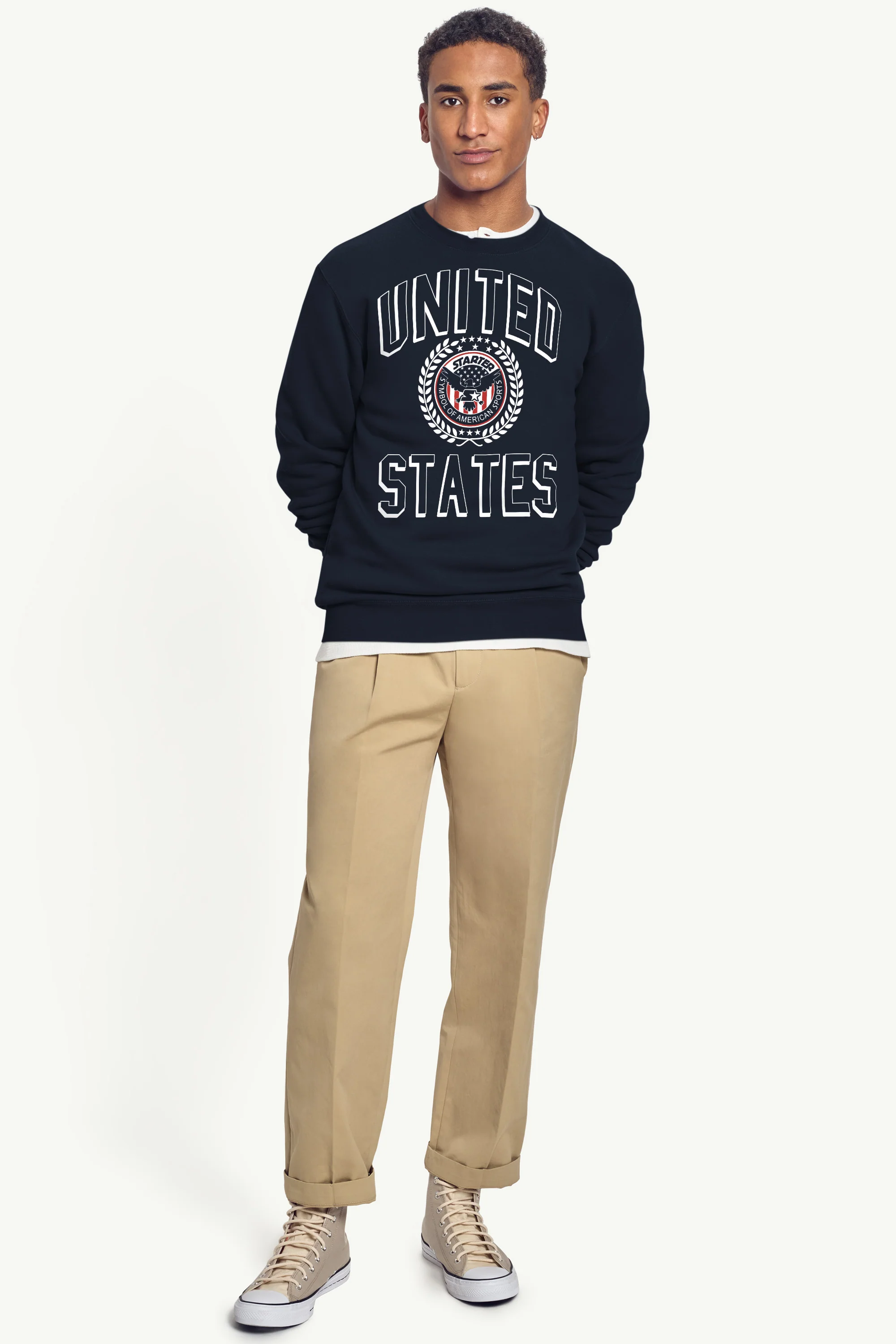 MENS STARTER USA EAGLE CREST SWEATSHIRT - Image 4