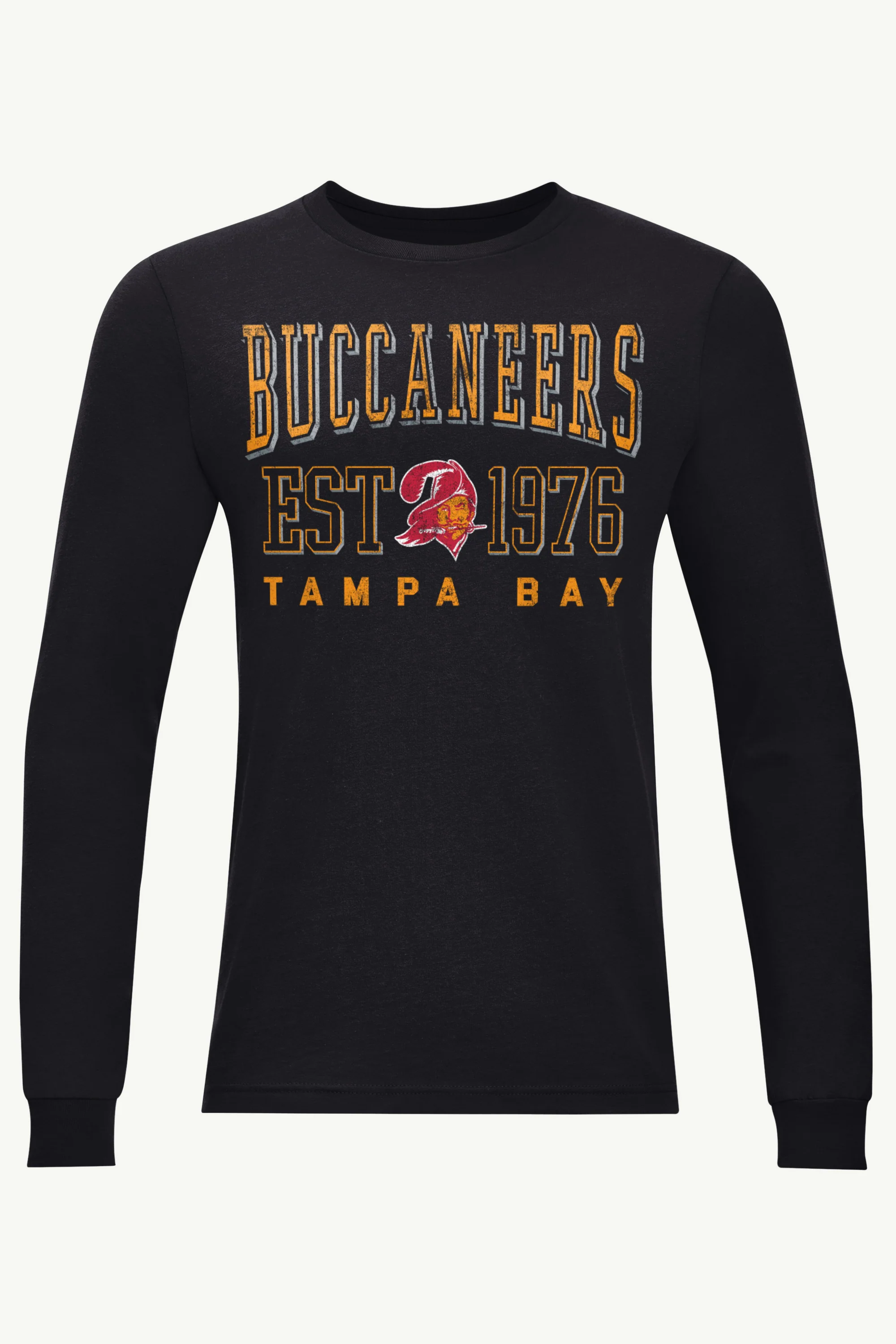 MENS TAMPA BAY BUCCANEERS RETRO LONG SLEEVE T SHIRT