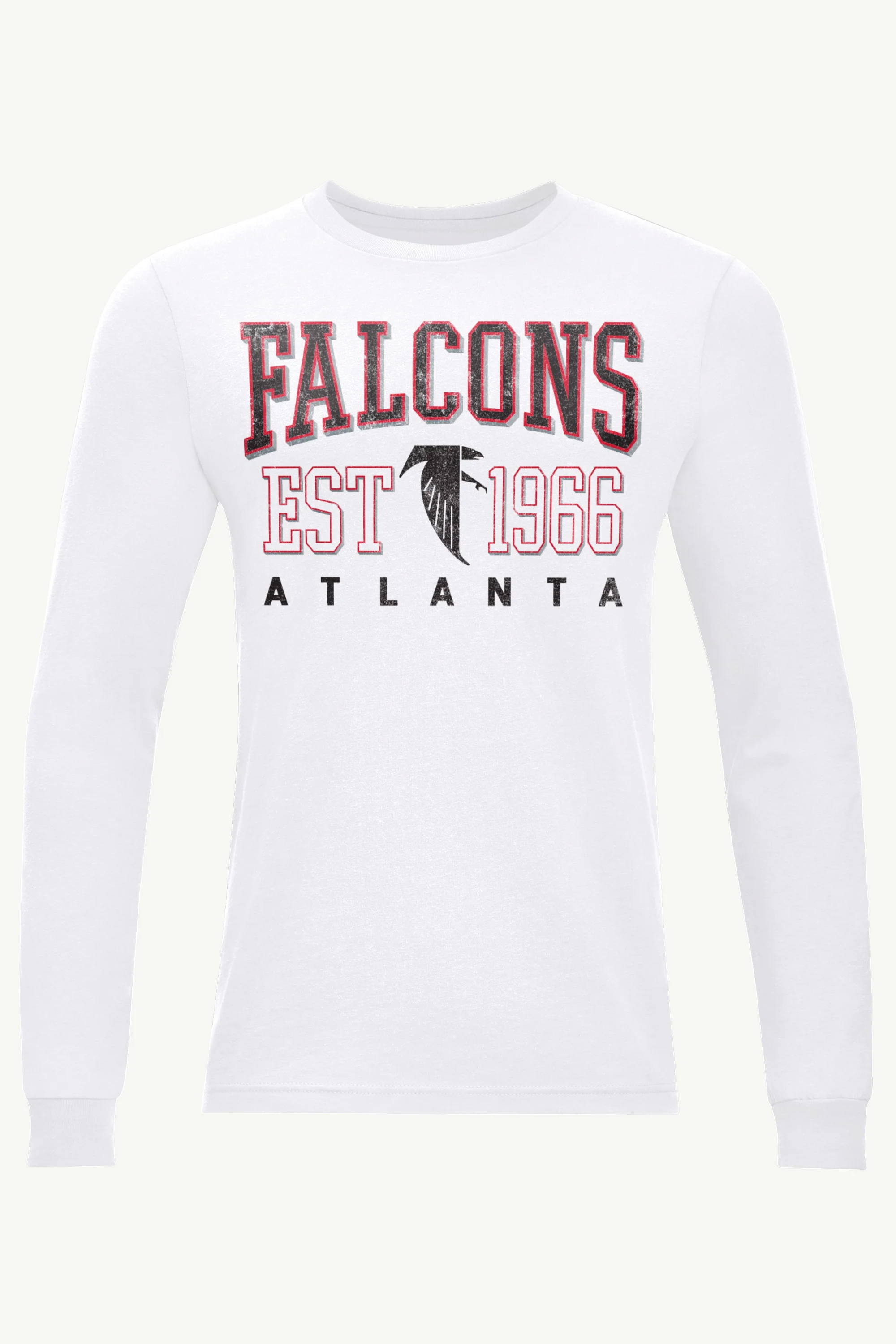 MENS ATLANTA FALCONS RETRO LONG SLEEVE T SHIRT