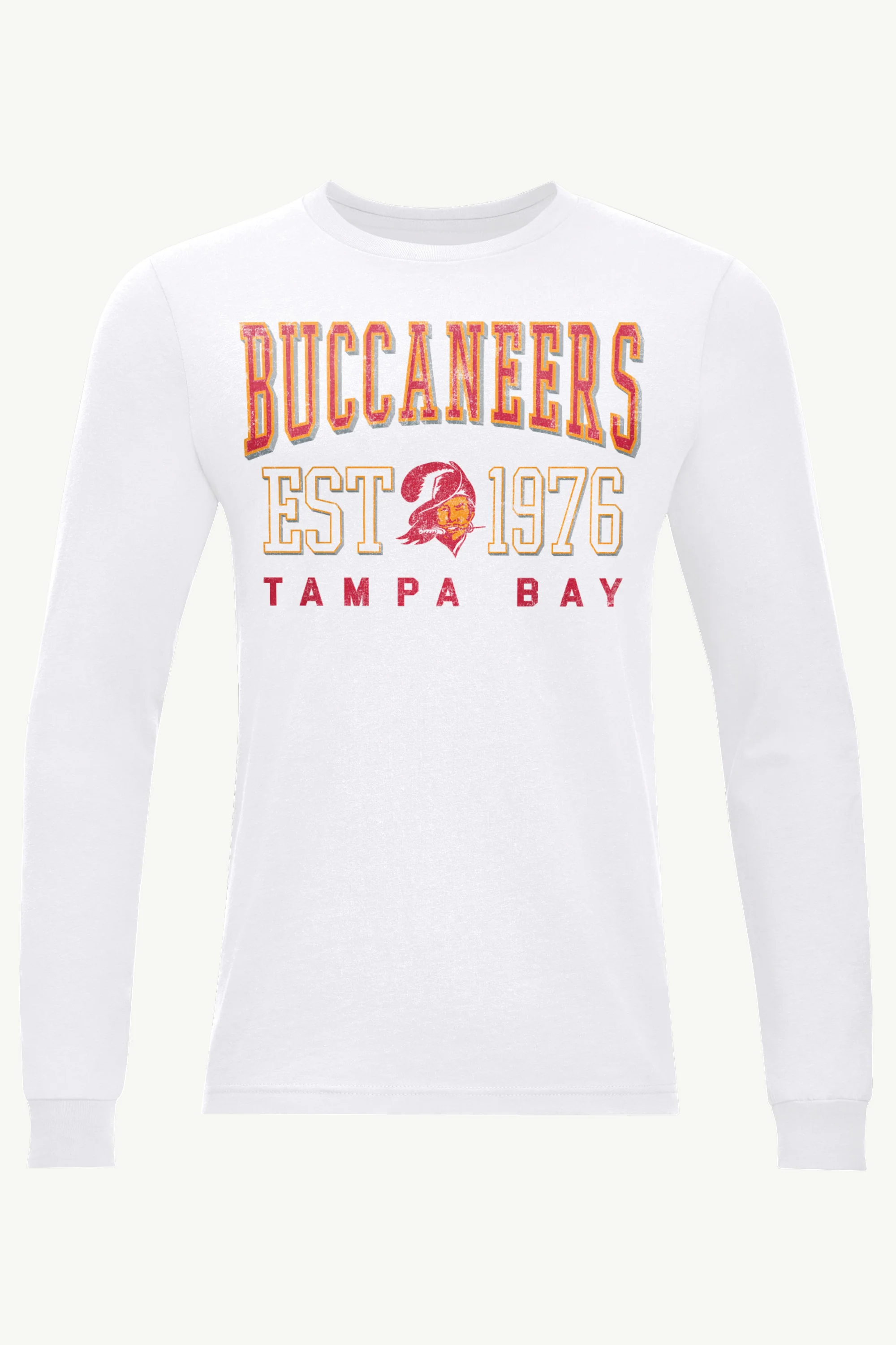 MENS TAMPA BAY BUCCANEERS RETRO LONG SLEEVE T SHIRT