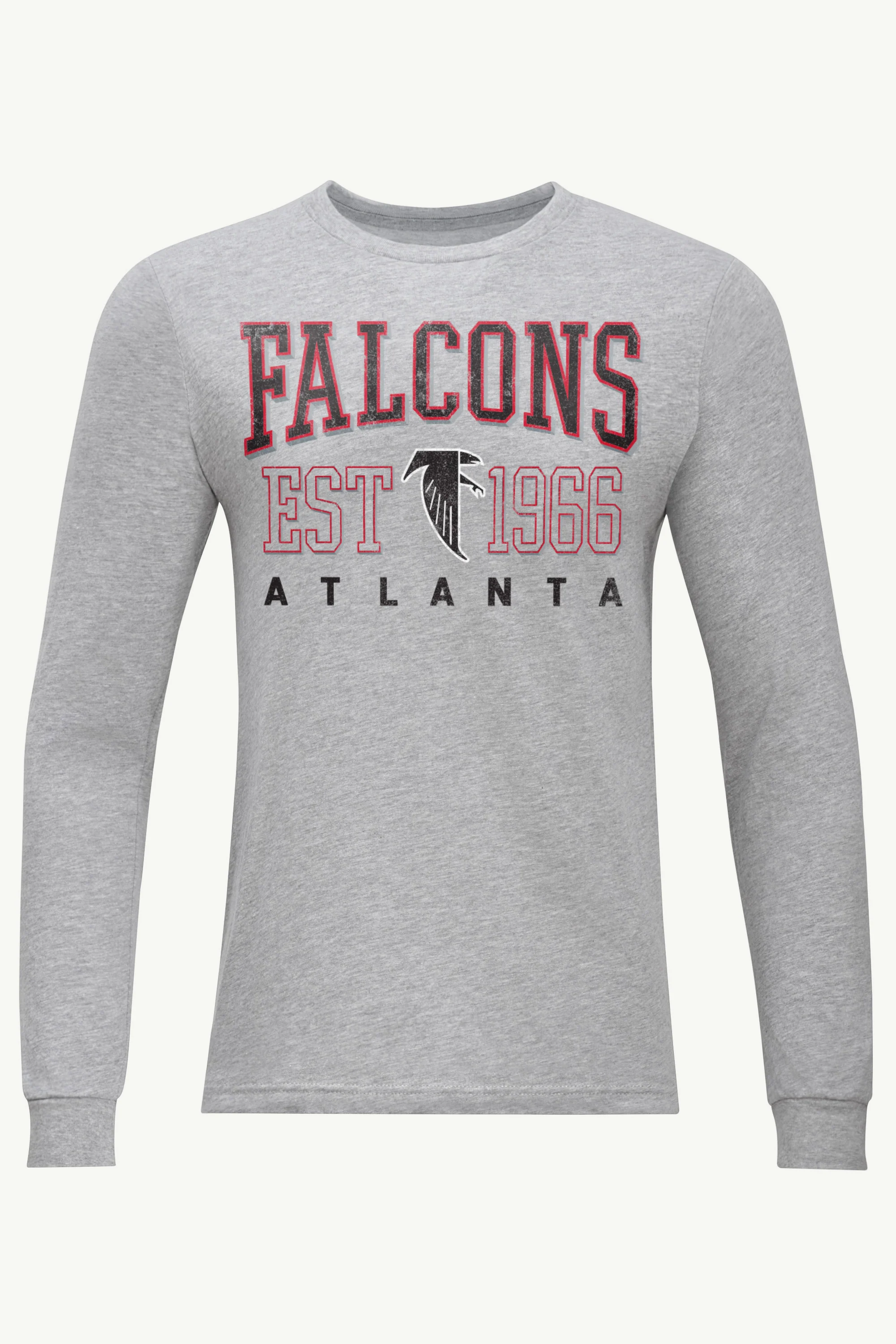 MENS ATLANTA FALCONS RETRO LONG SLEEVE T SHIRT