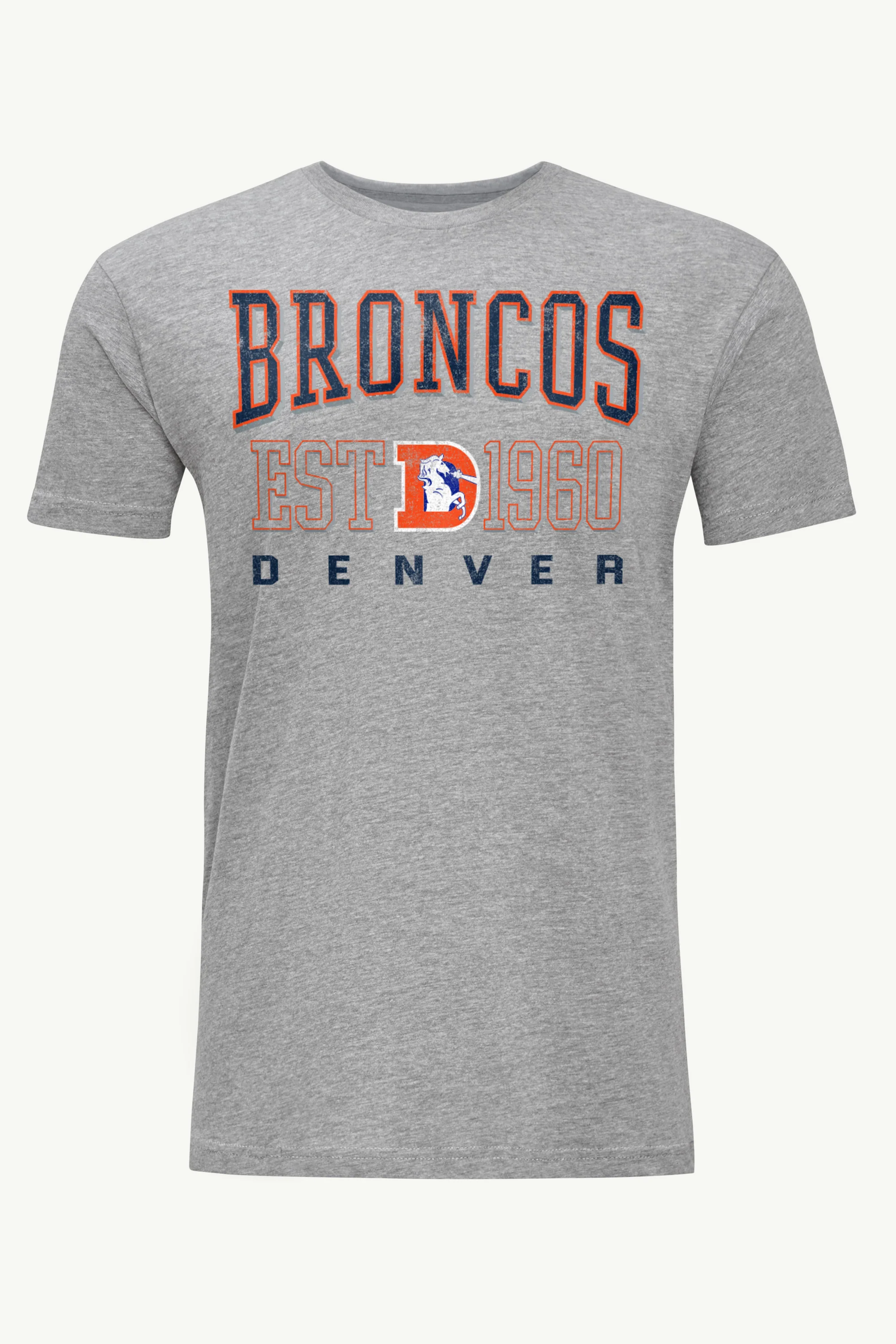 MENS DENVER BRONCOS RETRO T SHIRT