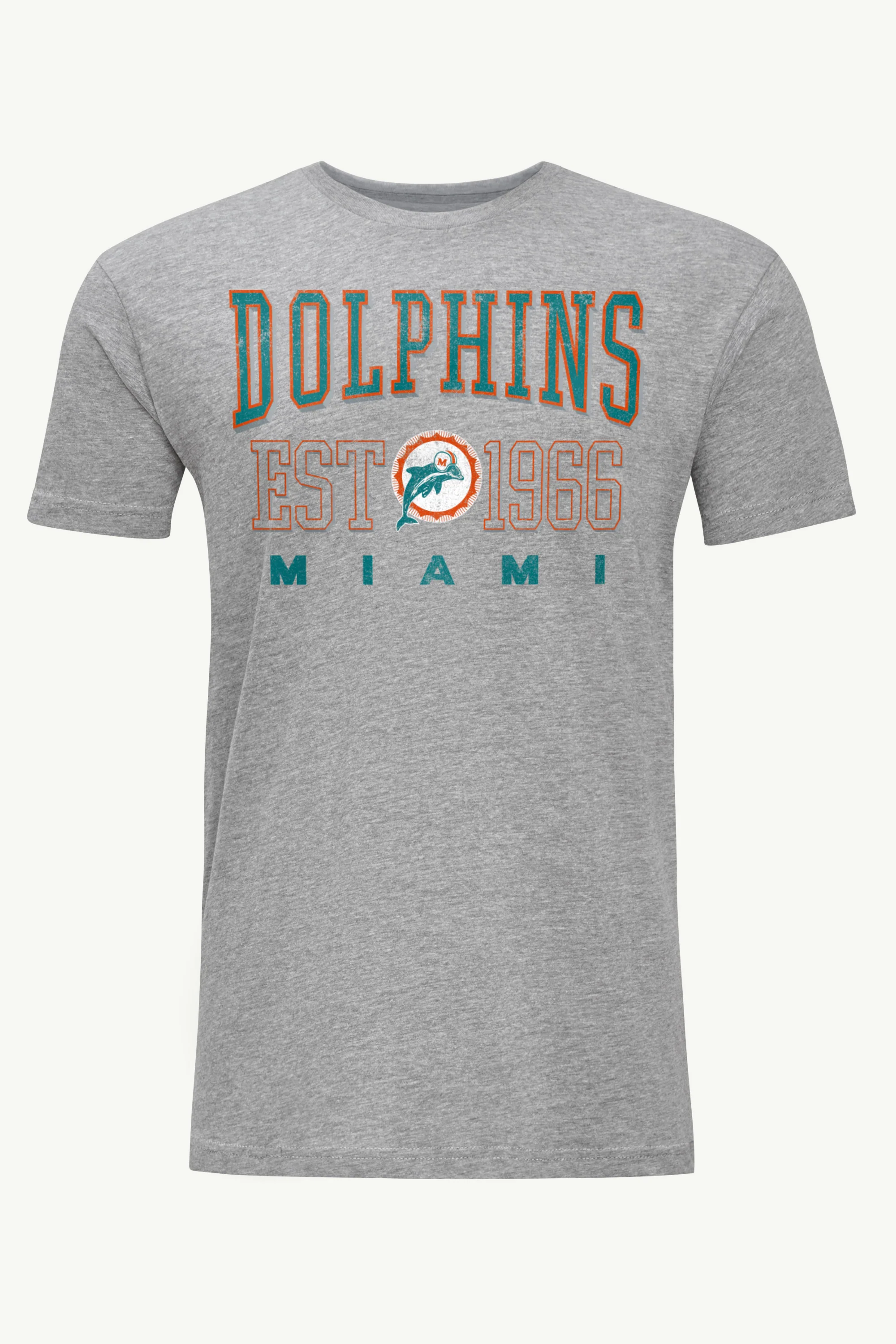 MENS MIAMI DOLPHINS RETRO T SHIRT
