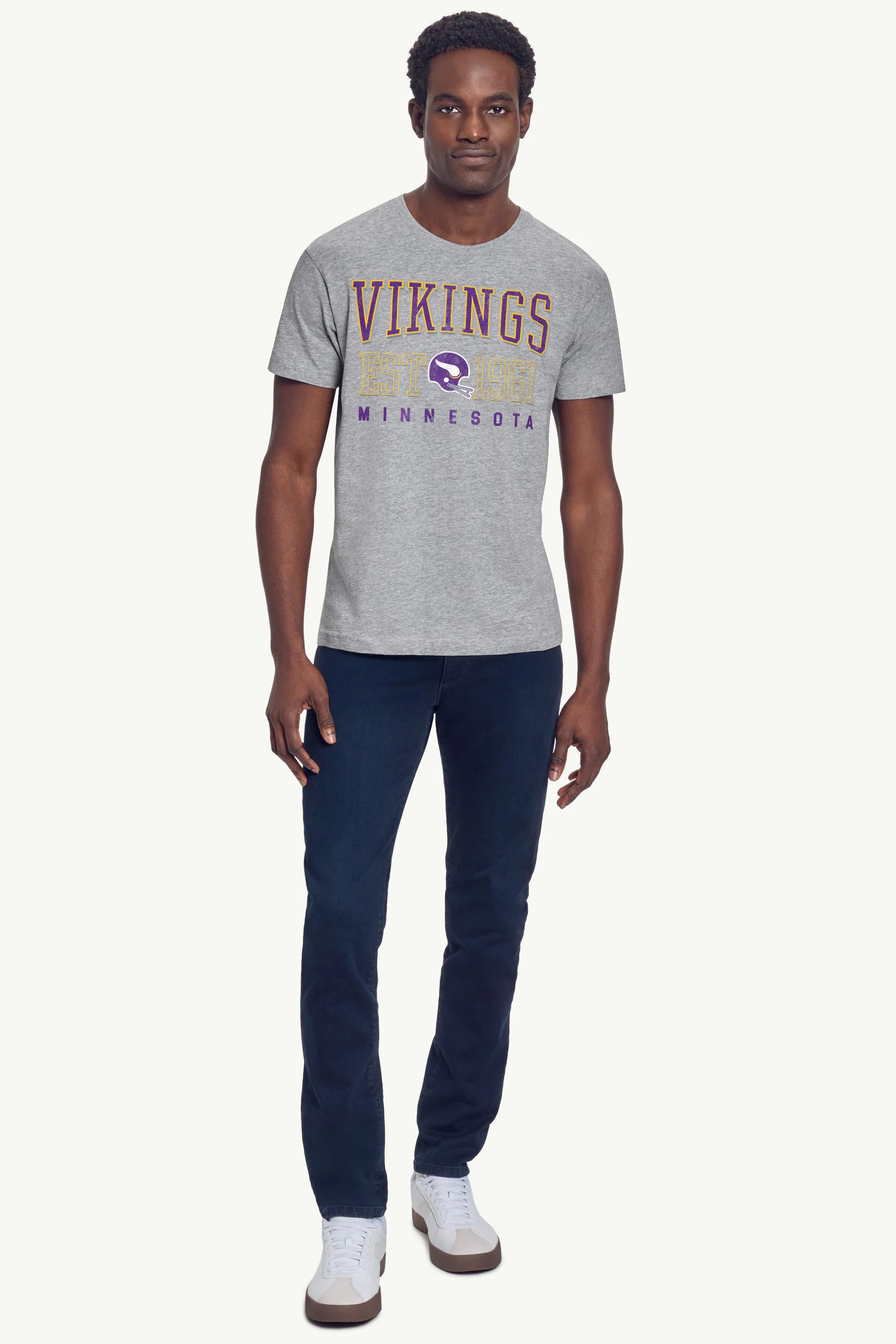 MENS MINNESOTA VIKINGS RETRO T SHIRT - Image 2
